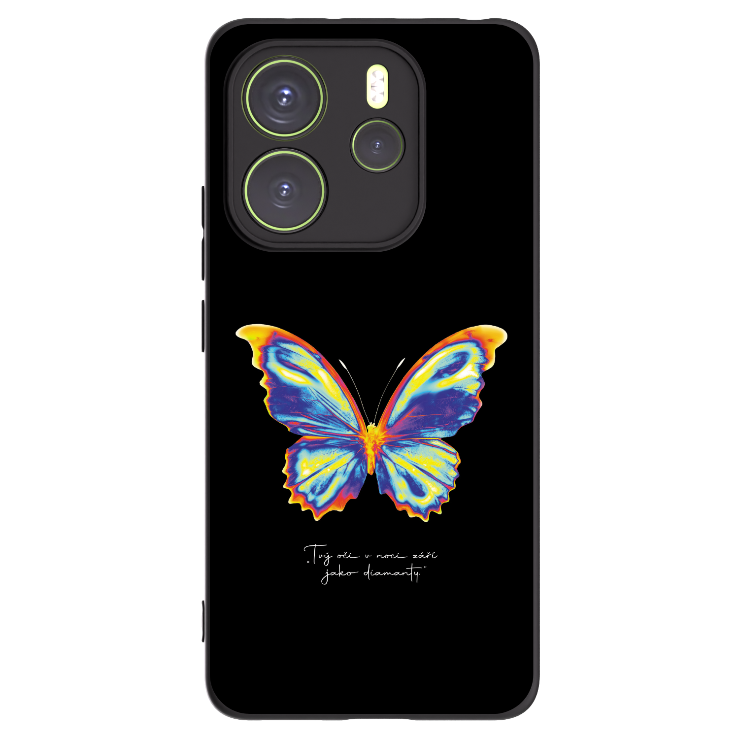 Picasee crna silikonska maskica za Xiaomi Redmi Note 14 4G - Diamanty Black