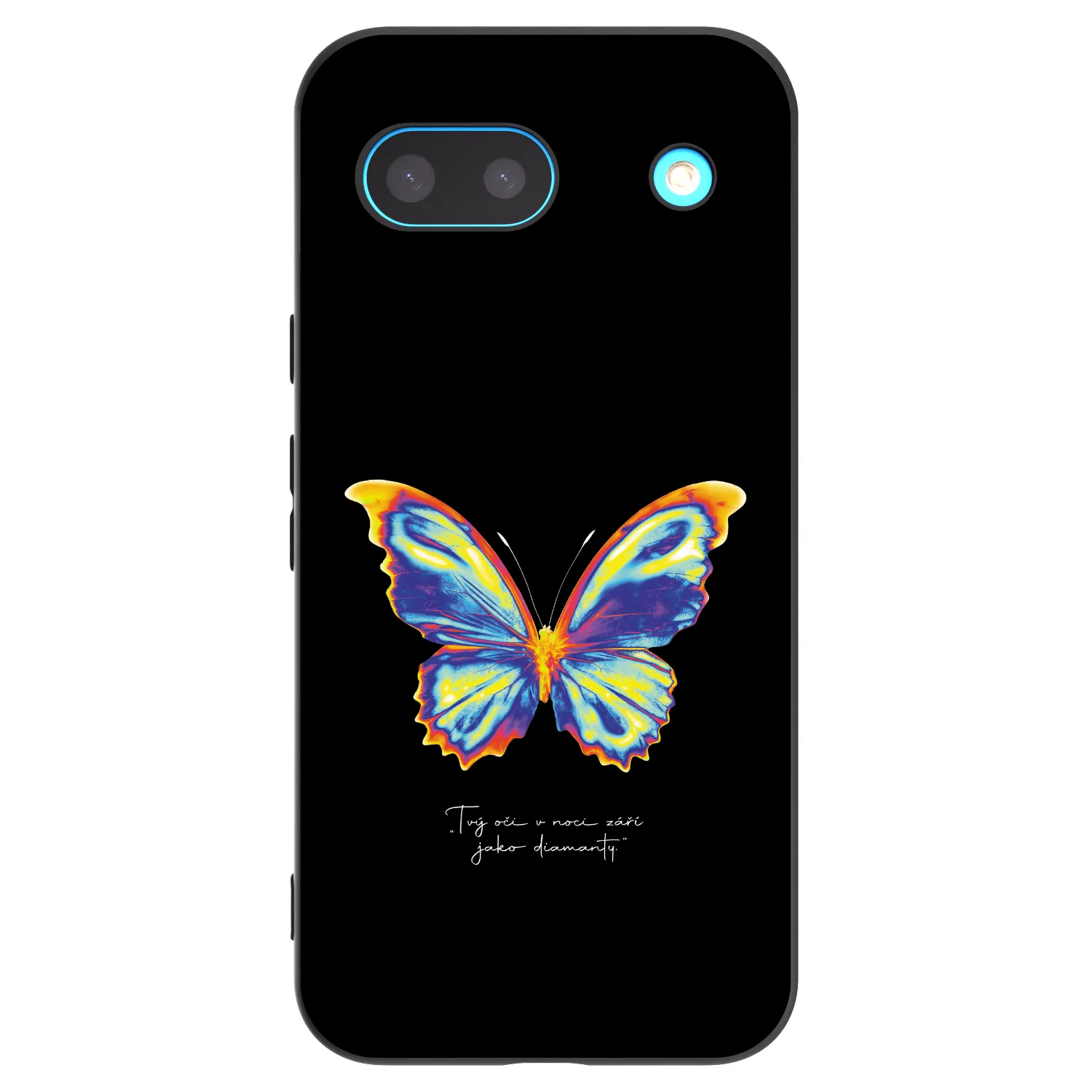 Picasee crna silikonska maskica za Google Pixel 8a - Diamanty Black