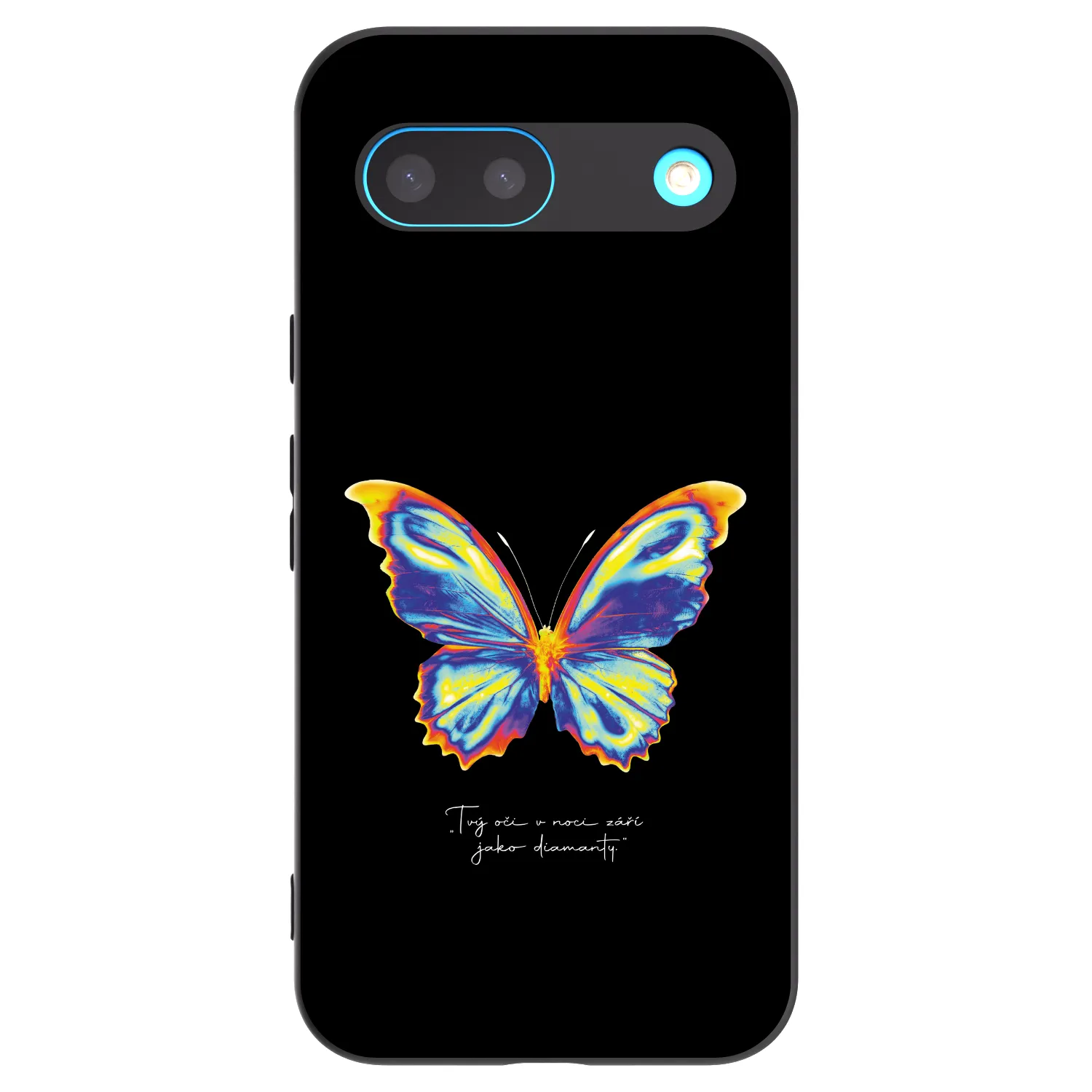 Picasee crna silikonska maskica za Google Pixel 8 - Diamanty Black
