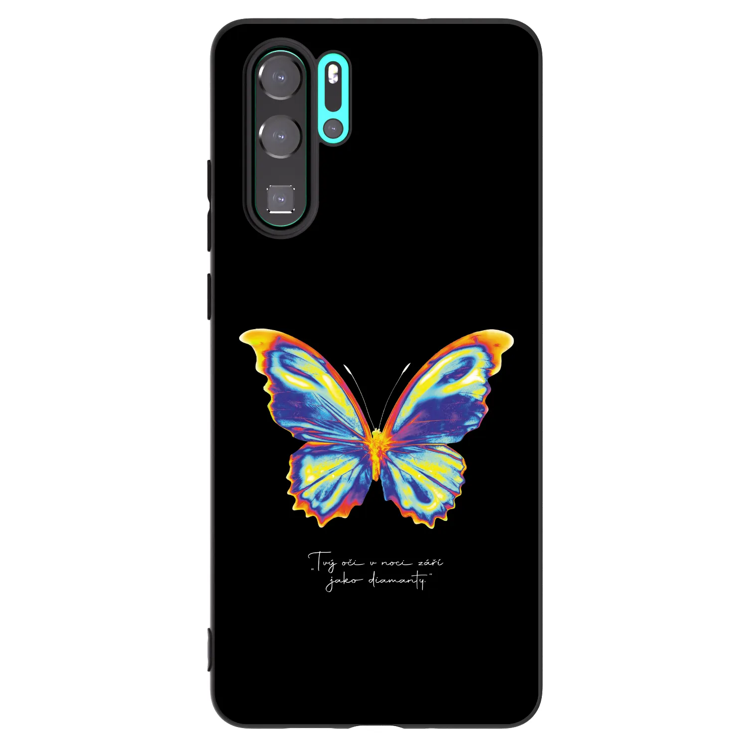 Picasee crna silikonska maskica za Huawei P30 Pro - Diamanty Black