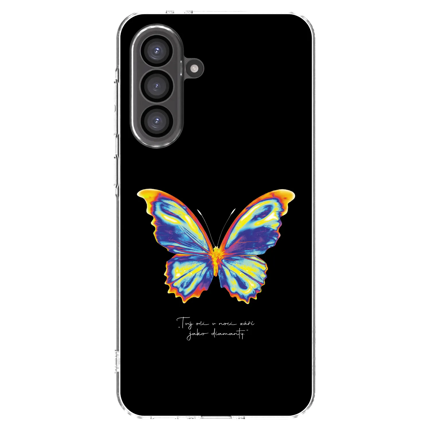 Picasee silikonska prozirna maskica za Samsung Galaxy A56 5G A566B - Diamanty Black