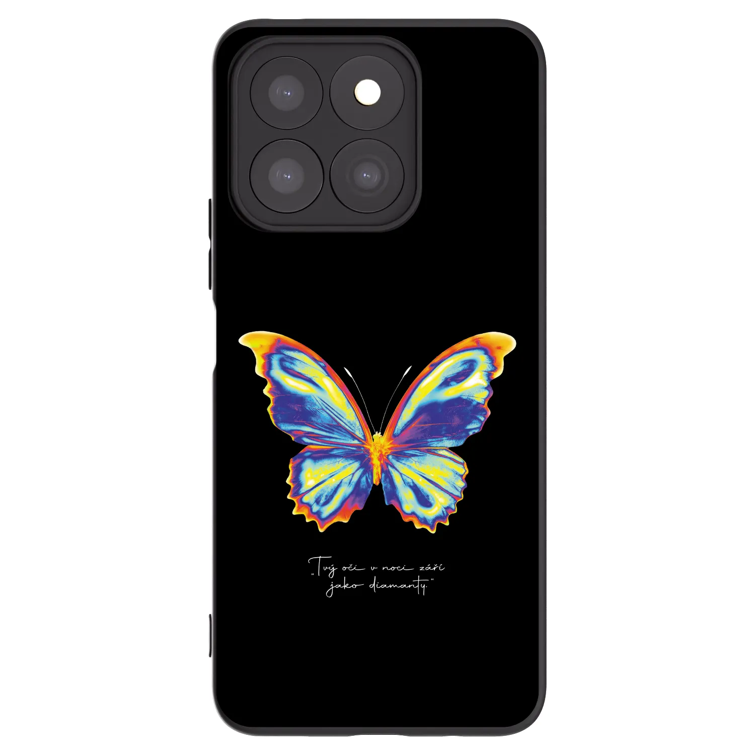 Picasee crna silikonska maskica za Honor X8c - Diamanty Black
