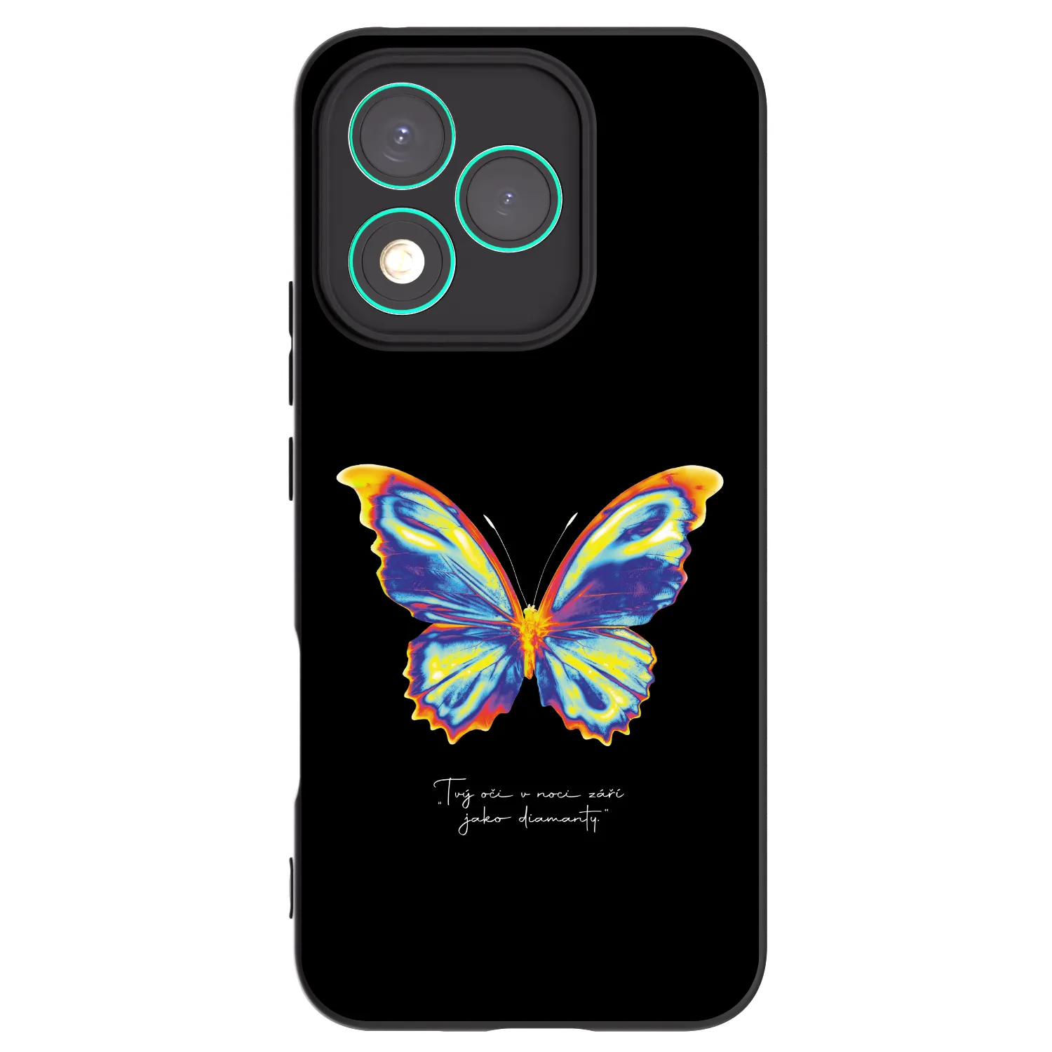 Picasee crna silikonska maskica za Honor 400 Lite 5G - Diamanty Black