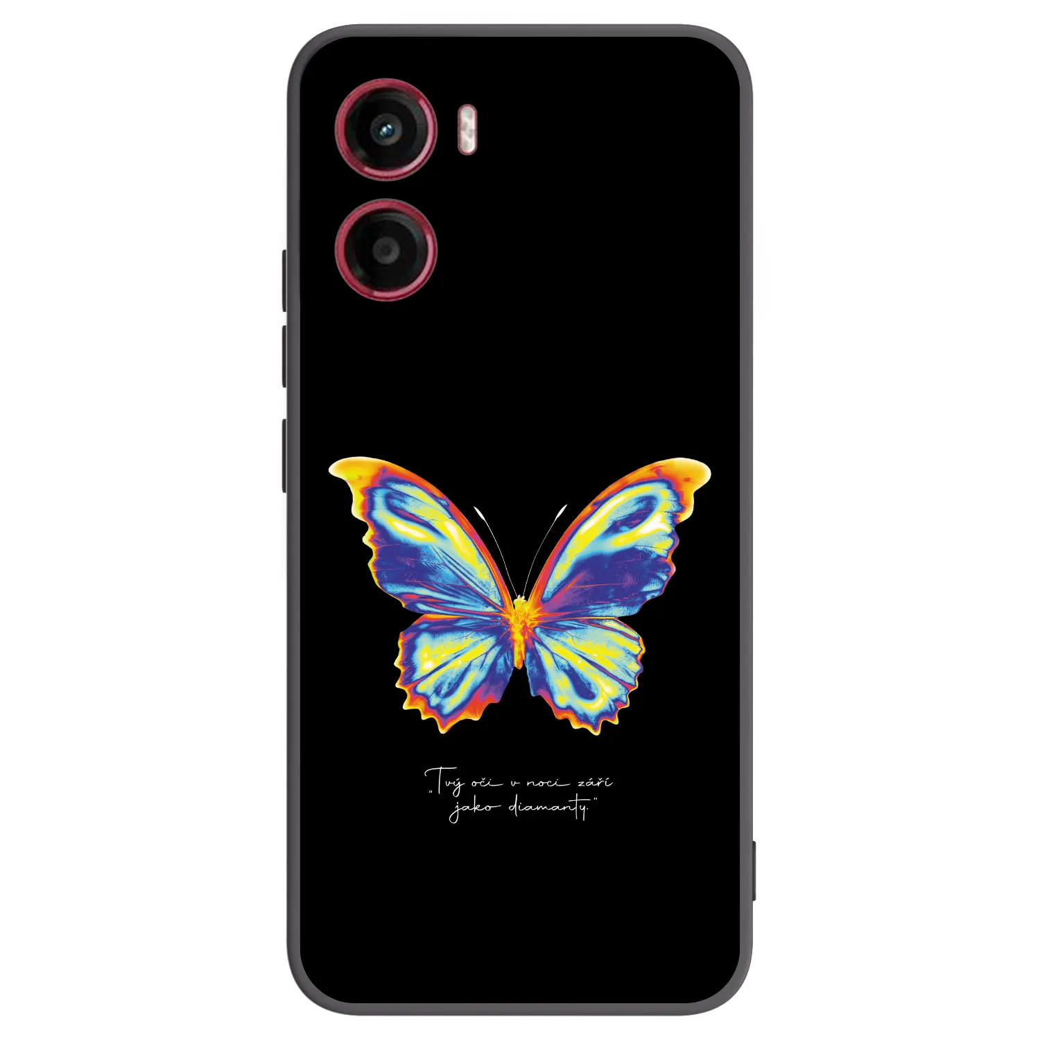 Picasee crna silikonska maskica za Motorola Moto G05 - Diamanty Black