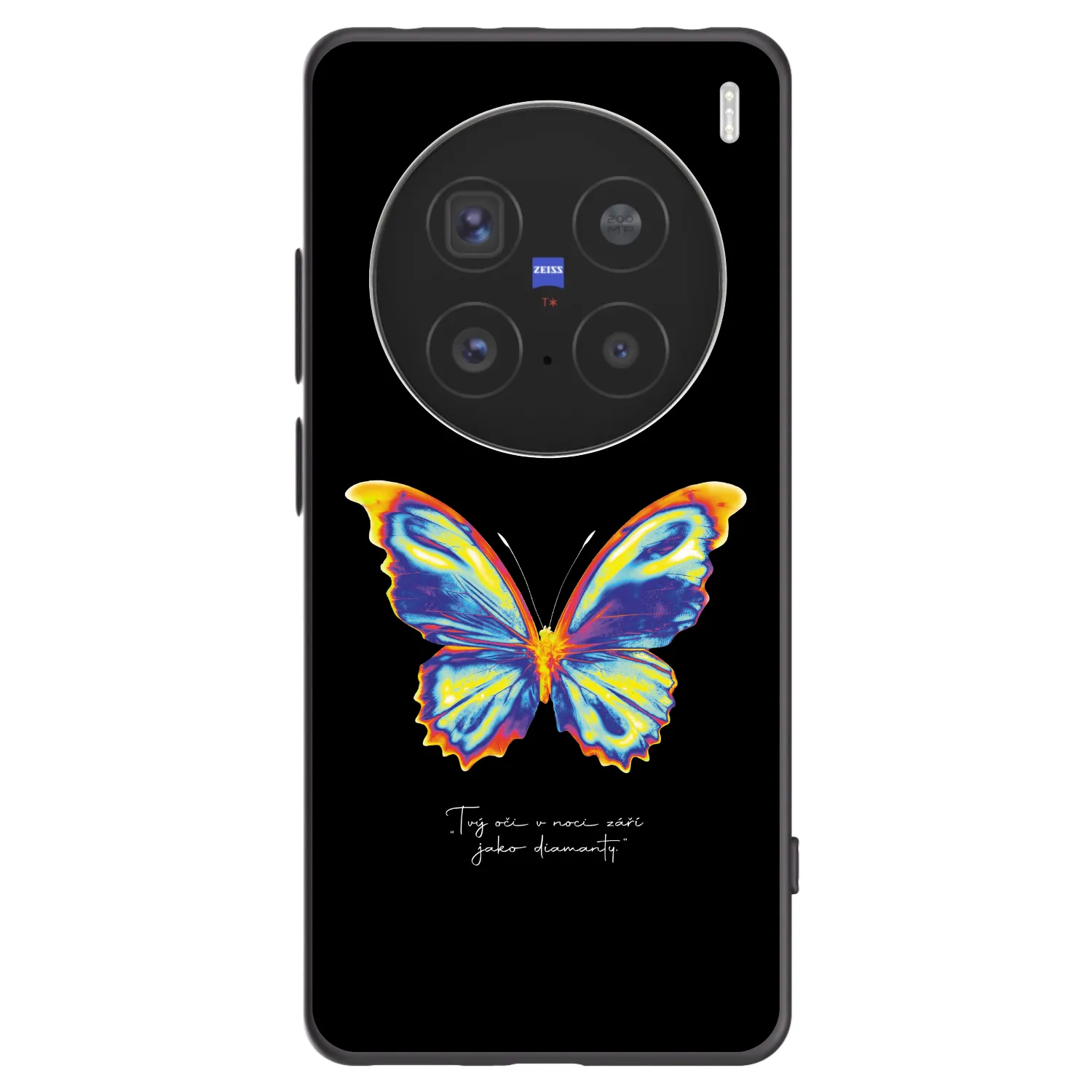 Picasee crna silikonska maskica za Vivo X200 Pro - Diamanty Black