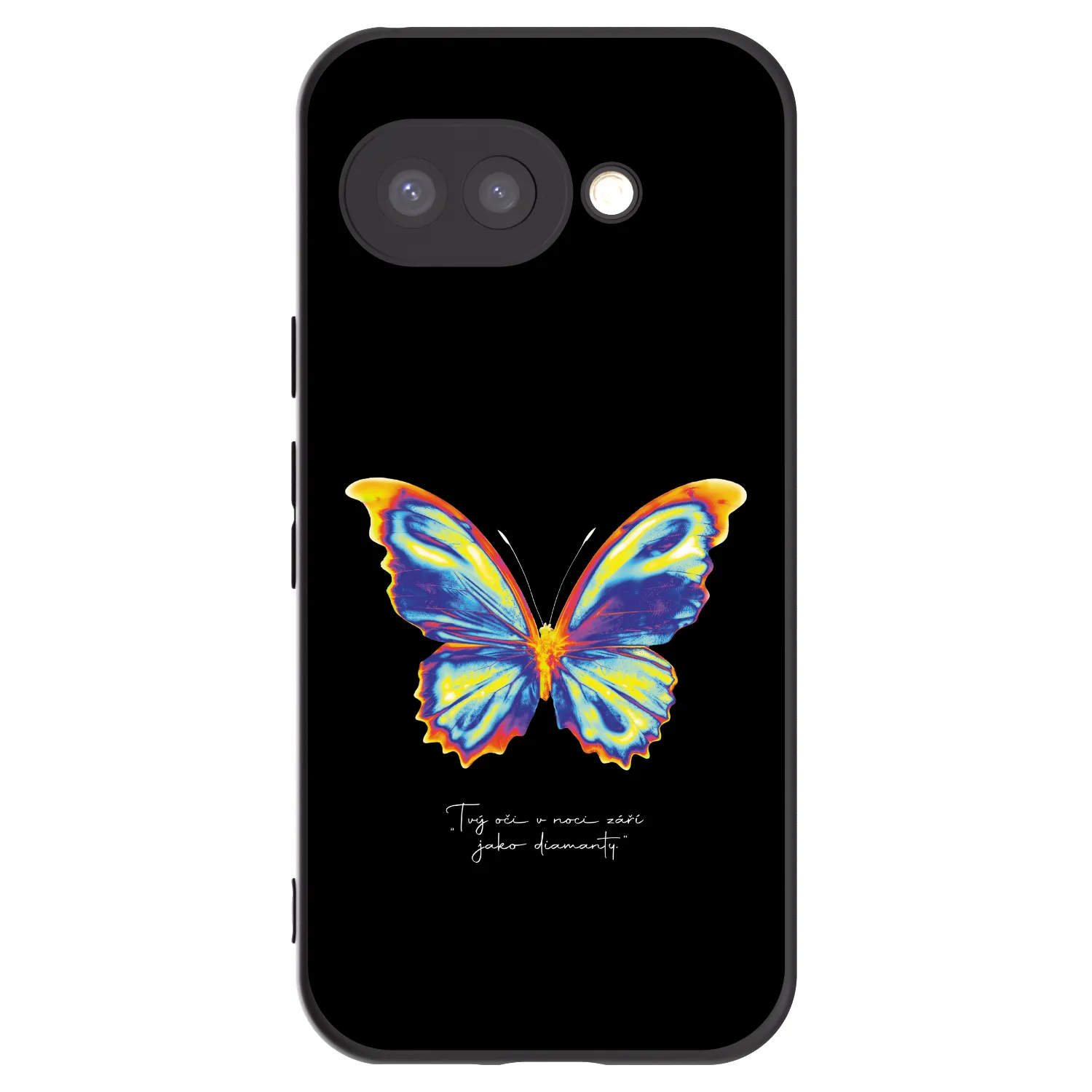 Picasee crna silikonska maskica za Google Pixel 9a - Diamanty Black