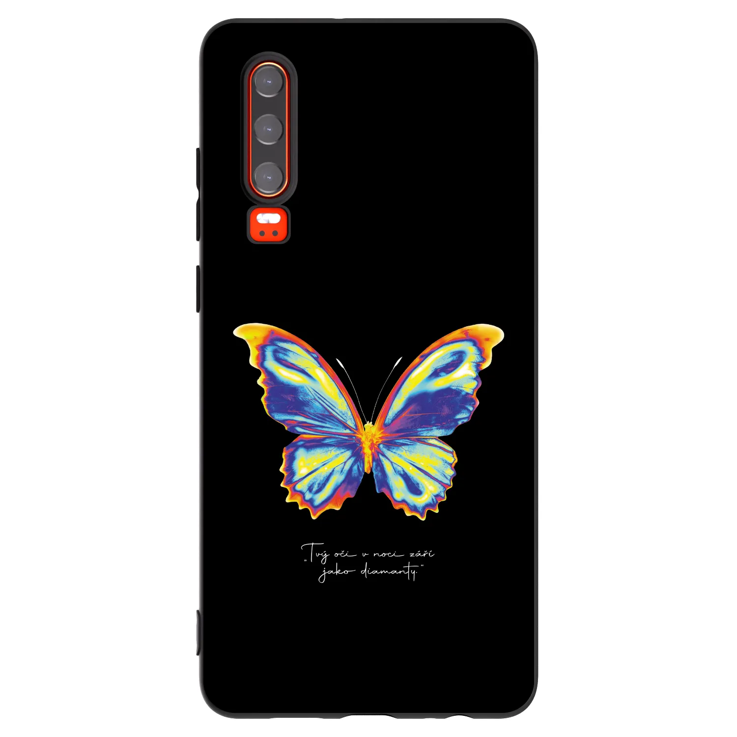 Picasee crna silikonska maskica za Huawei P30 - Diamanty Black