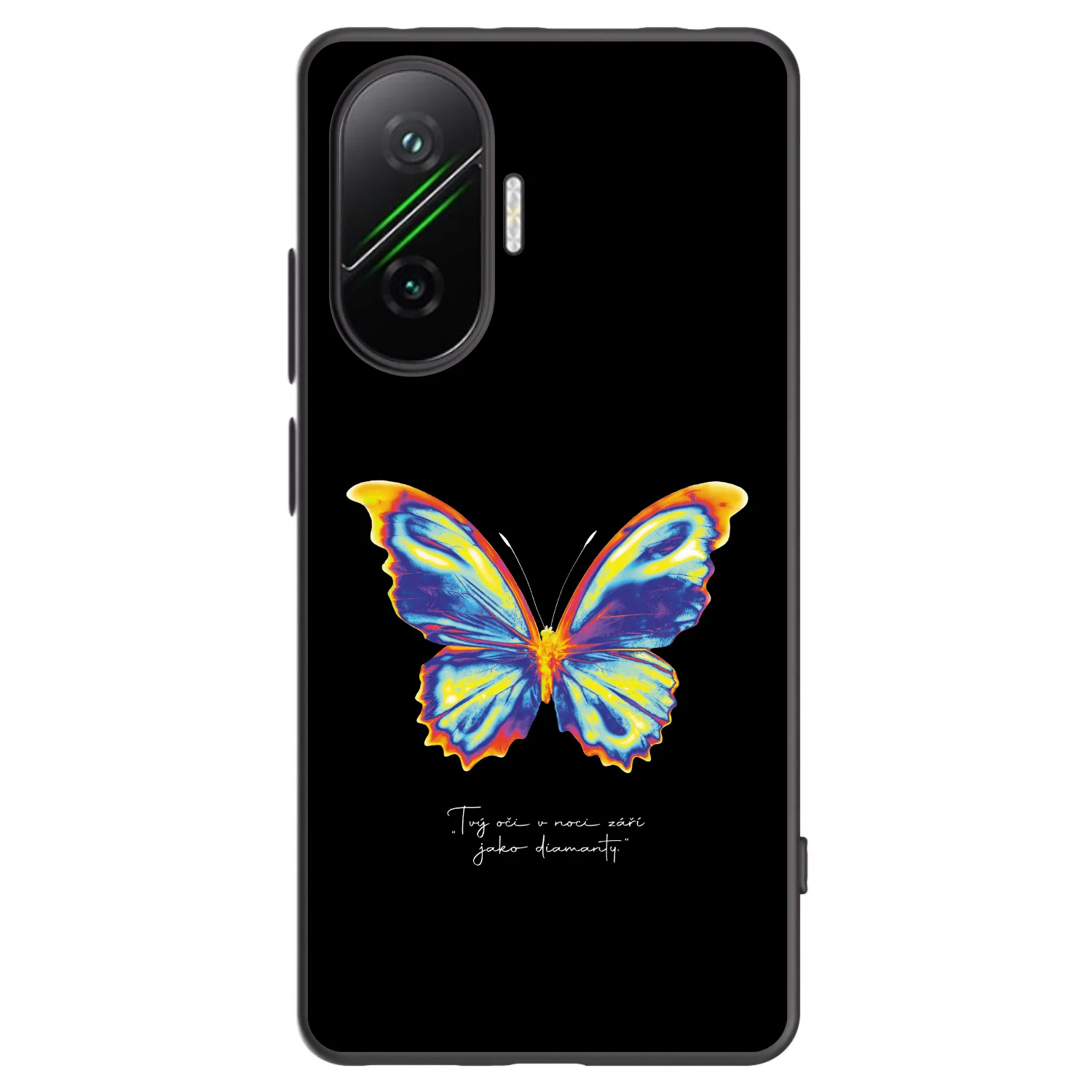 Picasee crna silikonska maskica za Xiaomi Poco F7 5G - Diamanty Black