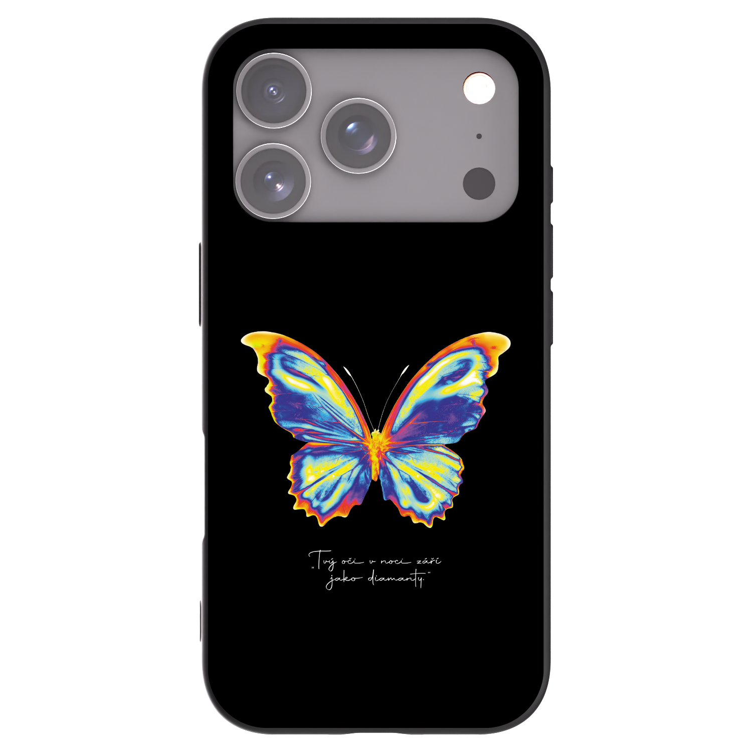 Picasee crna silikonska maskica za Apple iPhone 17 Pro - Diamanty Black