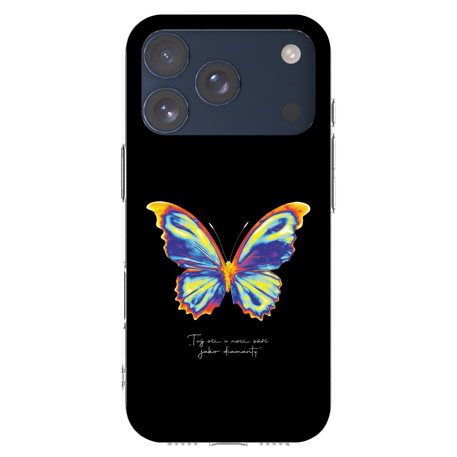 Picasee silikonska prozirna maskica za Apple iPhone 17 Pro - Diamanty Black