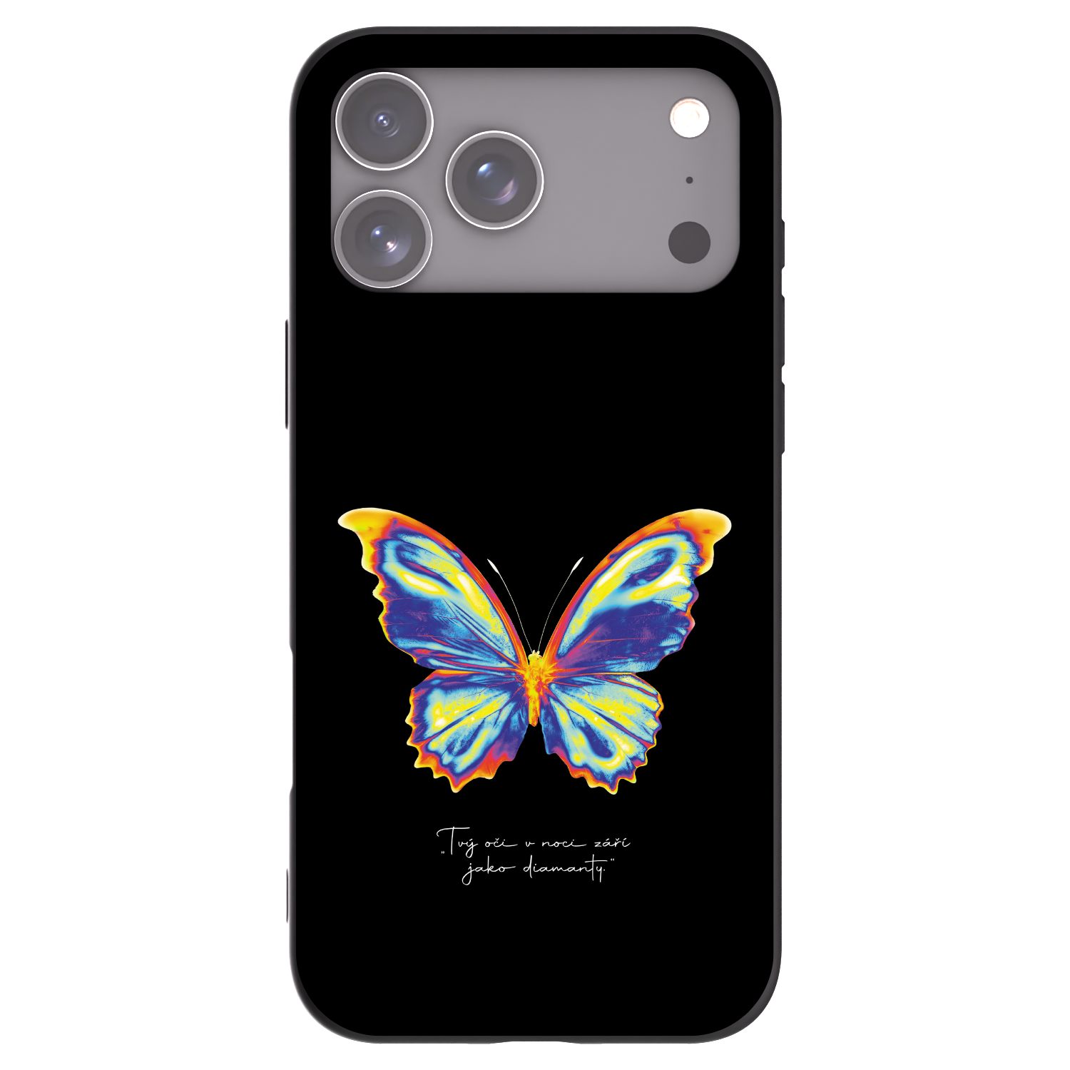Picasee crna silikonska maskica za Apple iPhone 17 Pro Max - Diamanty Black