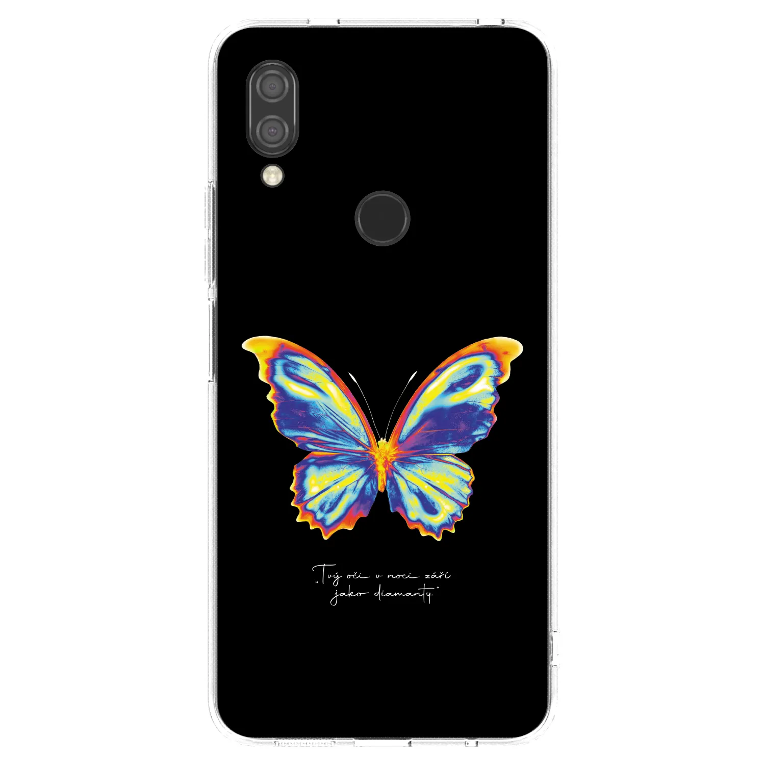 Picasee silikonska prozirna maskica za Xiaomi Redmi 7 - Diamanty Black