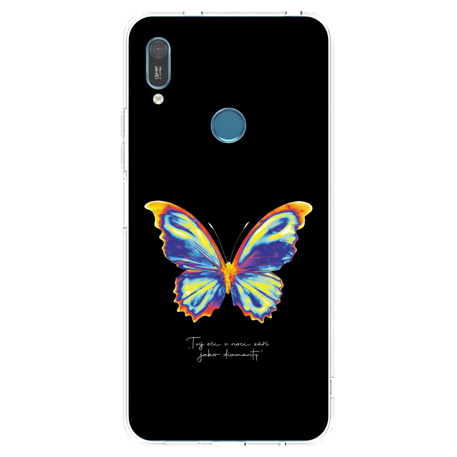 Picasee silikonska prozirna maskica za Huawei Y6 2019 - Diamanty Black