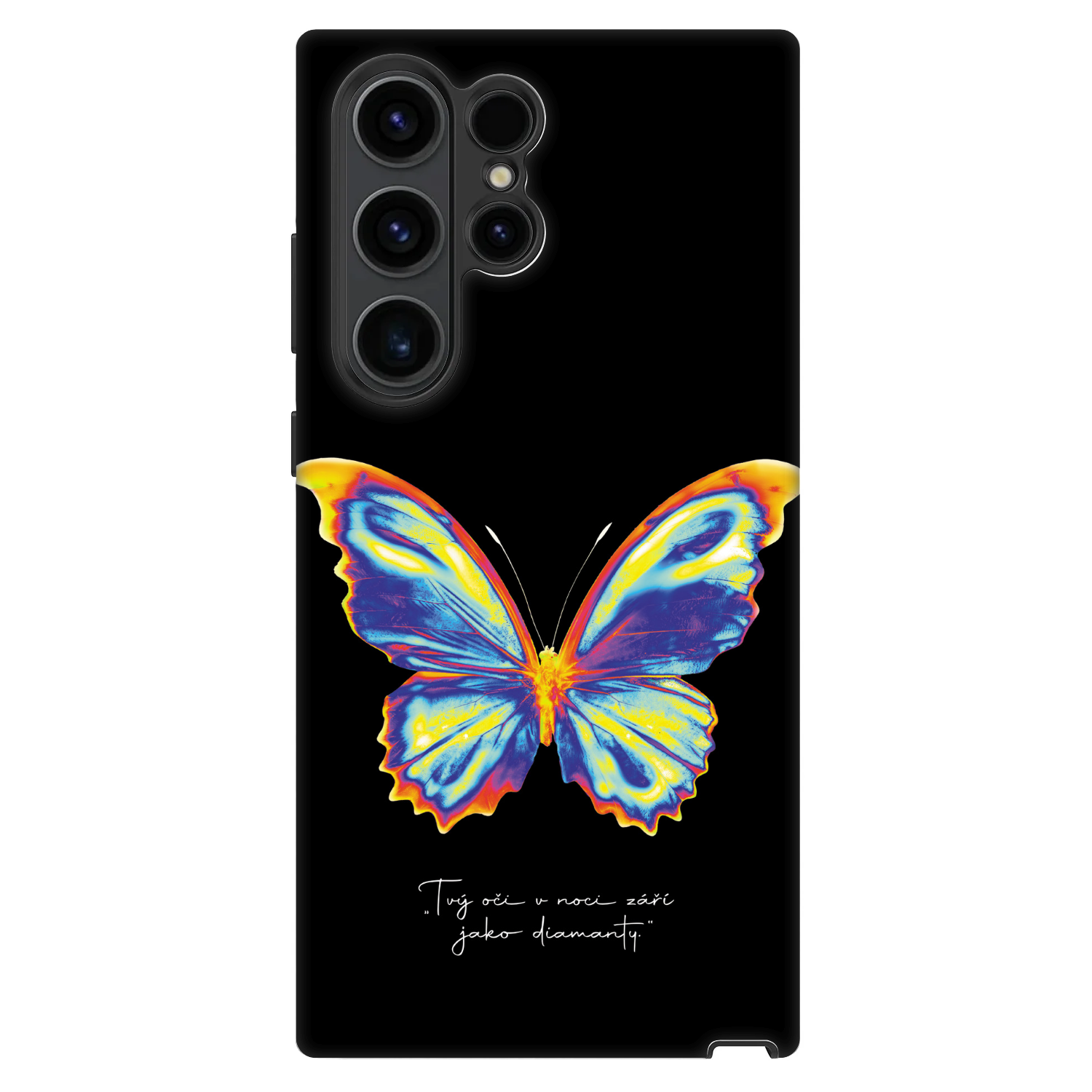 Picasee Fashion Case za Samsung Galaxy S23 Ultra 5G - Diamanty Black