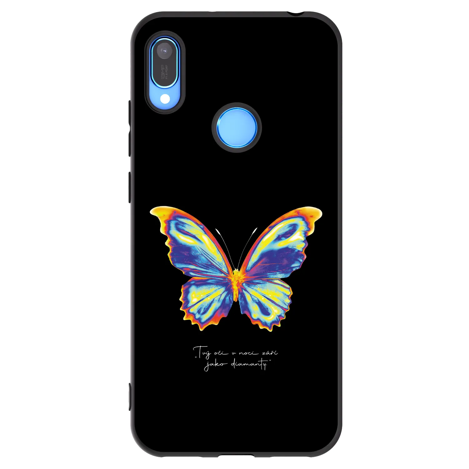 Picasee crna silikonska maskica za Huawei Y6 2019 - Diamanty Black