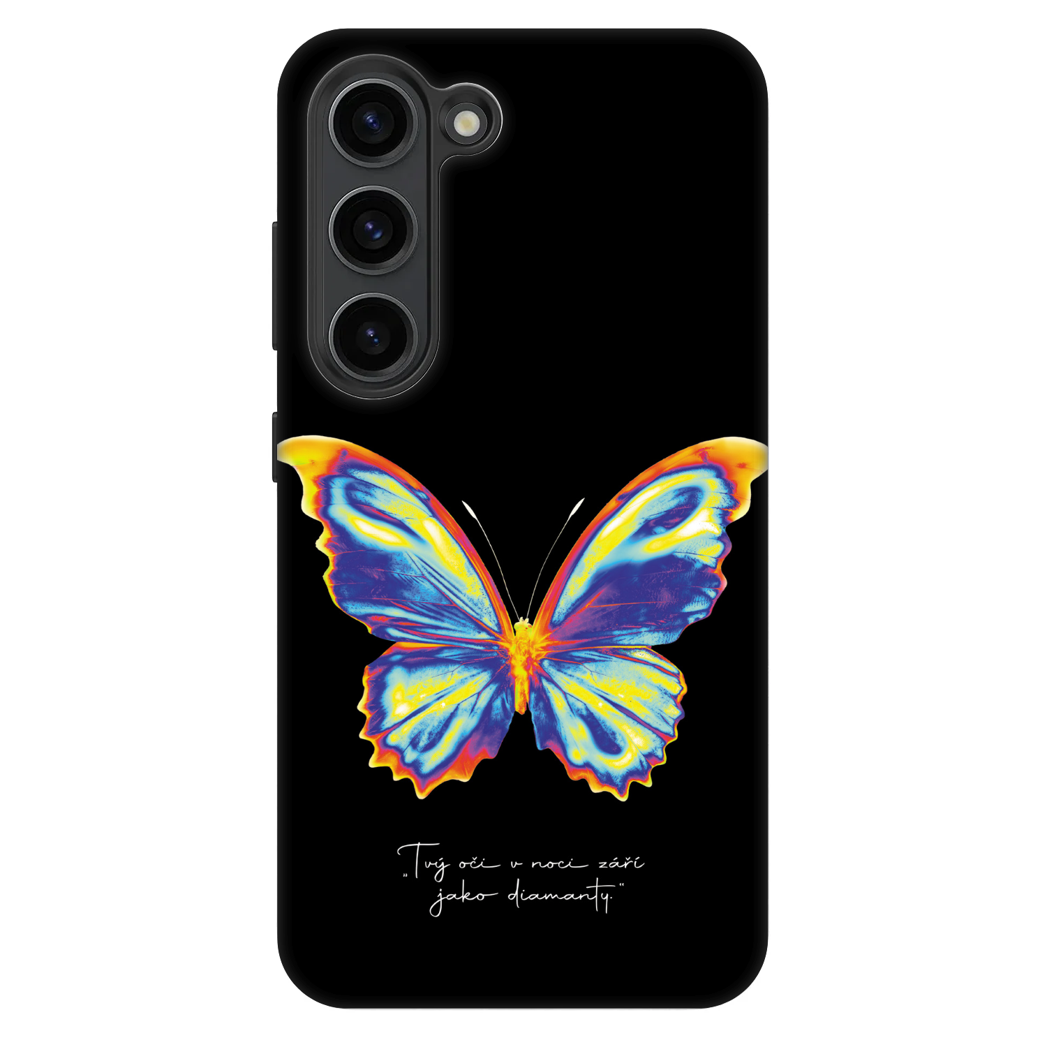 Picasee Fashion Case za Samsung Galaxy S23 5G - Diamanty Black