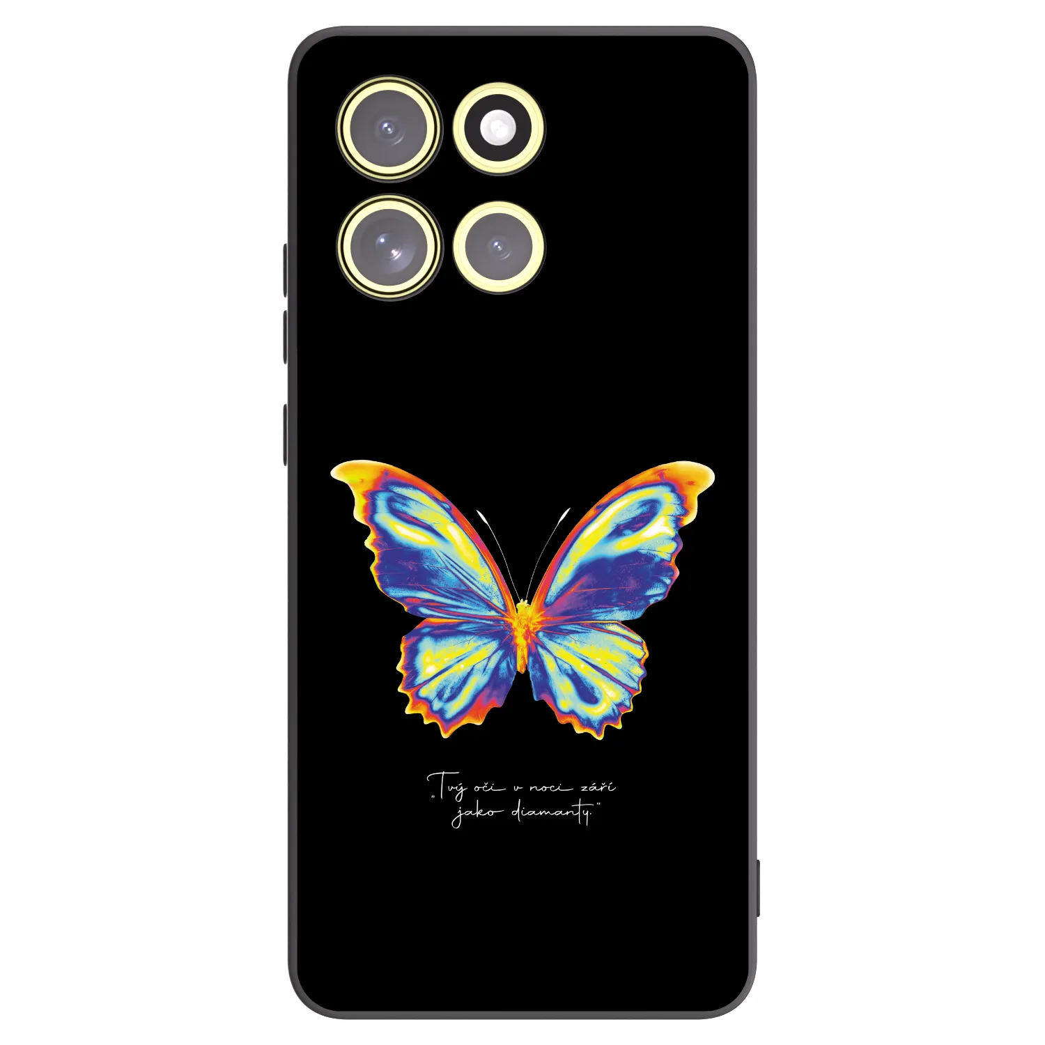 Picasee crna silikonska maskica za Motorola Moto G86 5G - Diamanty Black