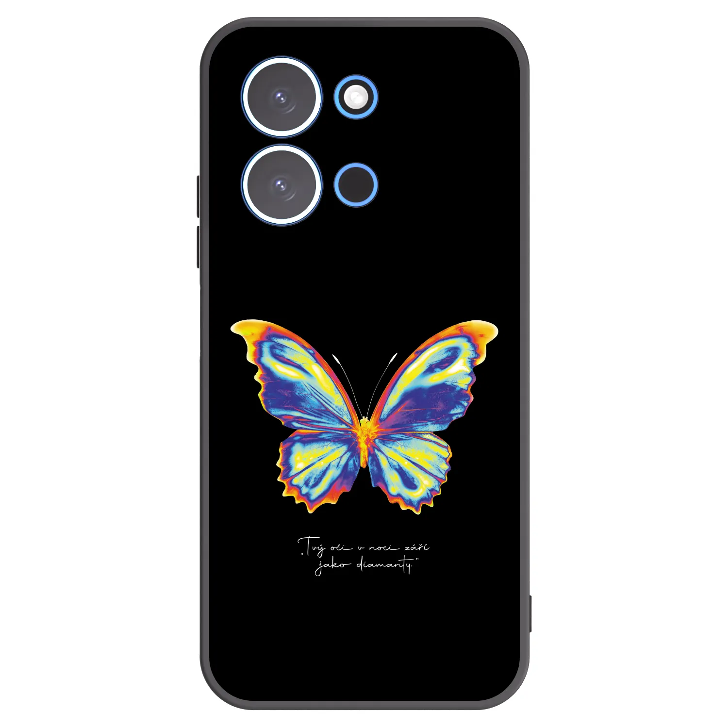 Picasee crna silikonska maskica za Xiaomi Redmi 15C 4G - Diamanty Black