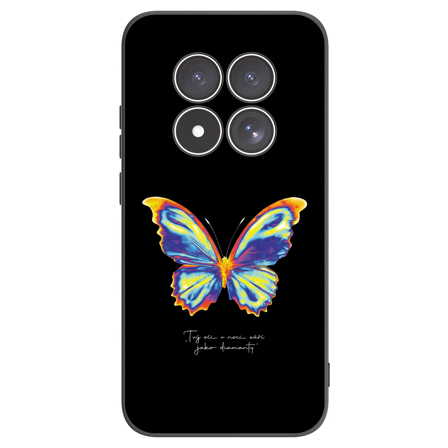 Picasee crna silikonska maskica za Xiaomi Redmi Note 15 Pro 4G - Diamanty Black