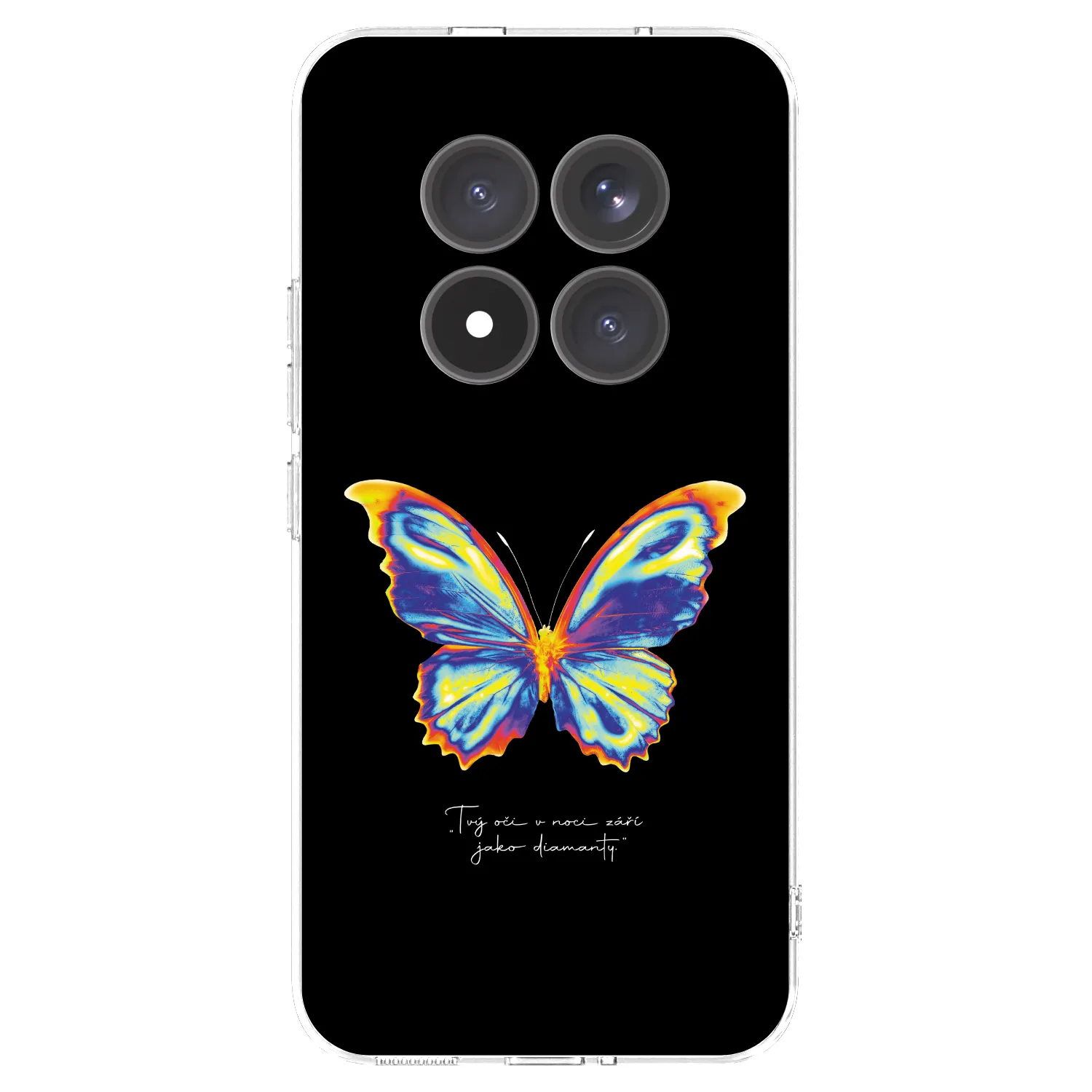 Picasee silikonska prozirna maskica za Xiaomi Redmi Note 15 Pro+ - Diamanty Black