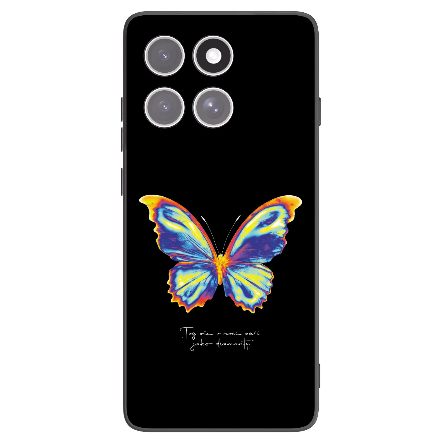Picasee crna silikonska maskica za Motorola Edge 60 Fusion - Diamanty Black