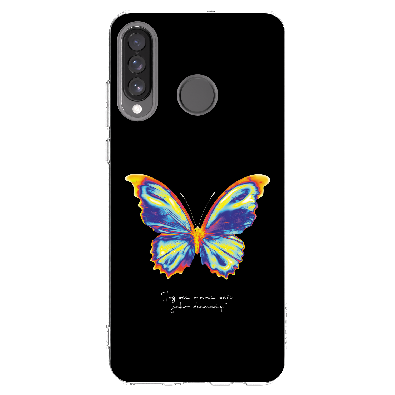 Picasee silikonska prozirna maskica za Huawei P30 Lite - Diamanty Black