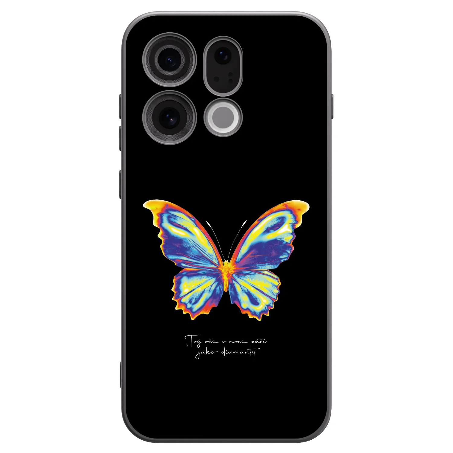 Picasee crna silikonska maskica za OPPO Find X9 - Diamanty Black
