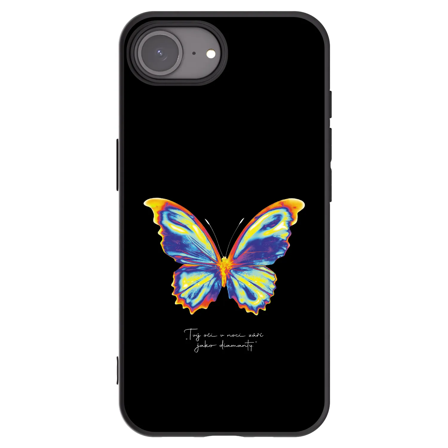 Picasee crna silikonska maskica za Apple iPhone 17e - Diamanty Black