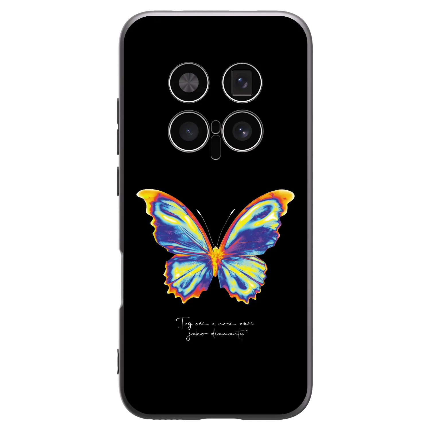Picasee crna silikonska maskica za Honor Magic8 Pro 5G - Diamanty Black