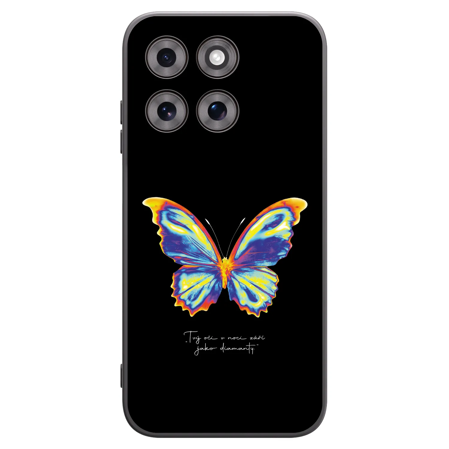 Picasee crna silikonska maskica za Motorola Moto G77 - Diamanty Black