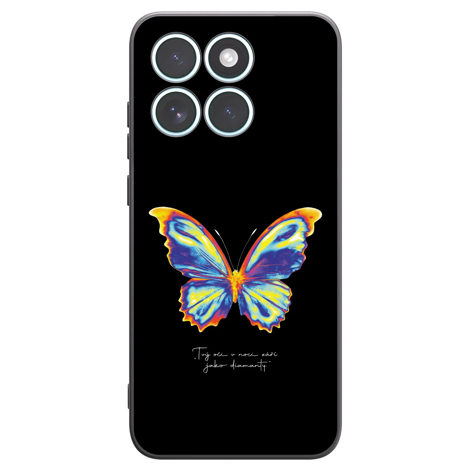 Picasee crna silikonska maskica za Motorola Edge 70 Fusion - Diamanty Black