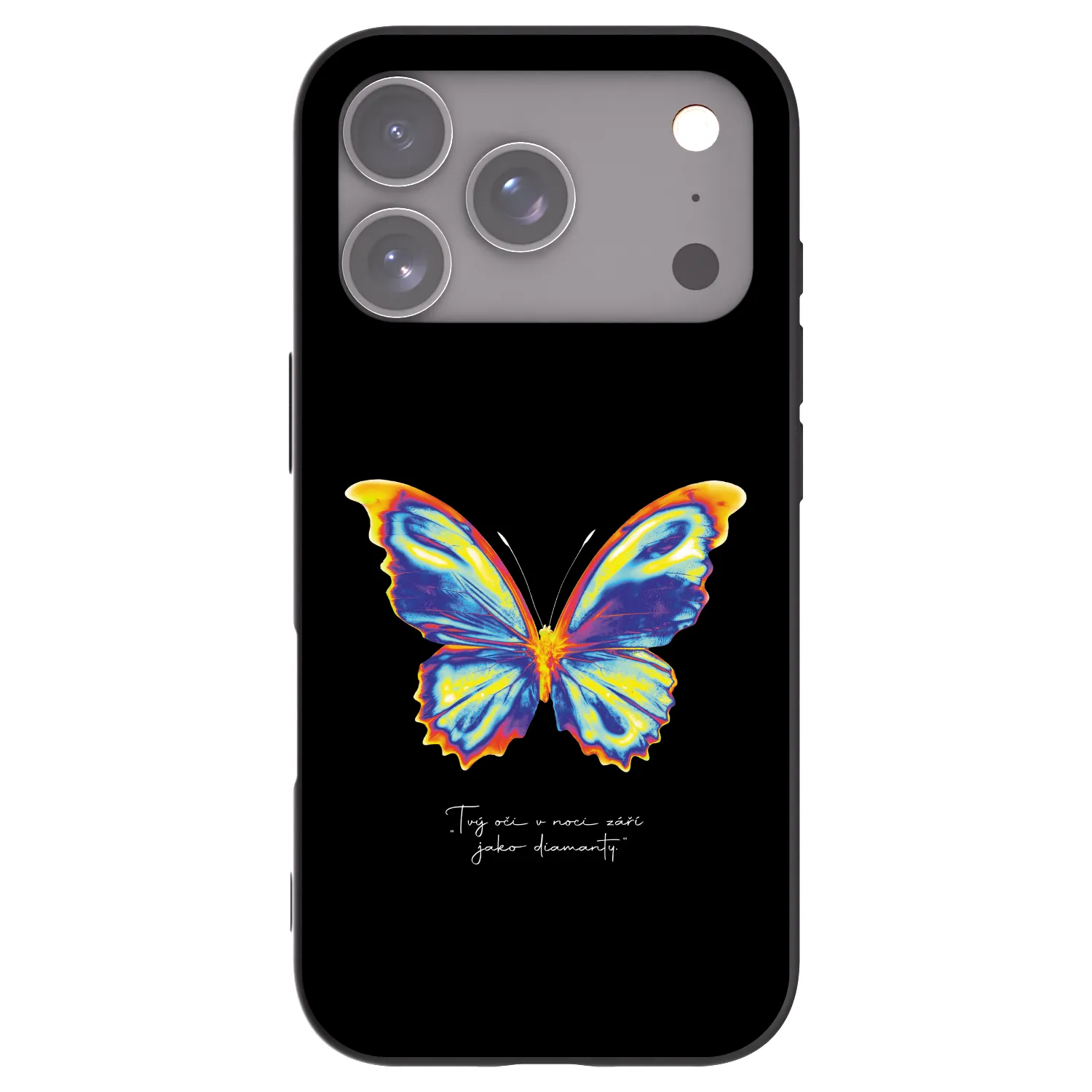 Picasee crna silikonska maskica za Apple iPhone 18 Pro - Diamanty Black