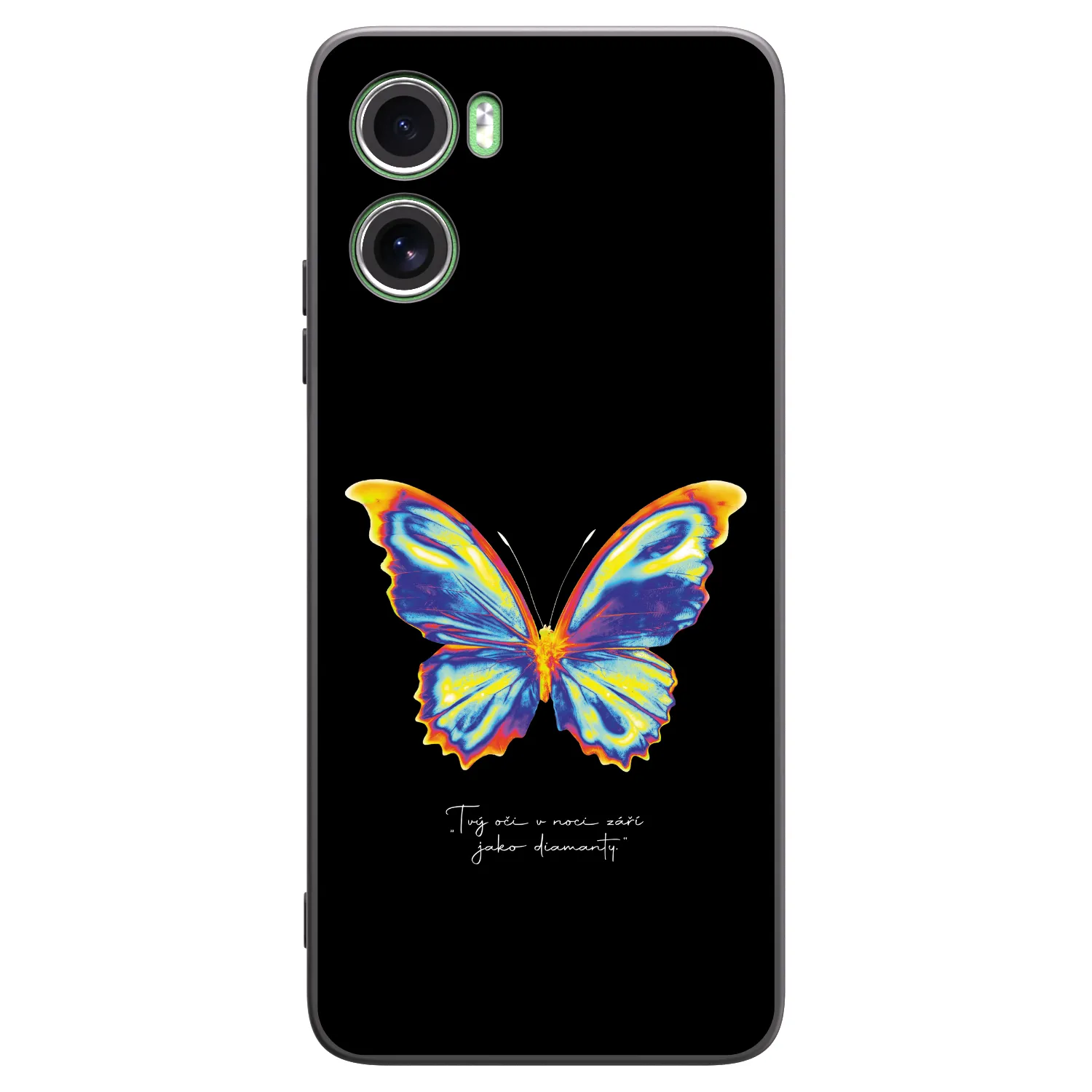 Picasee crna silikonska maskica za Motorola Moto G06 - Diamanty Black