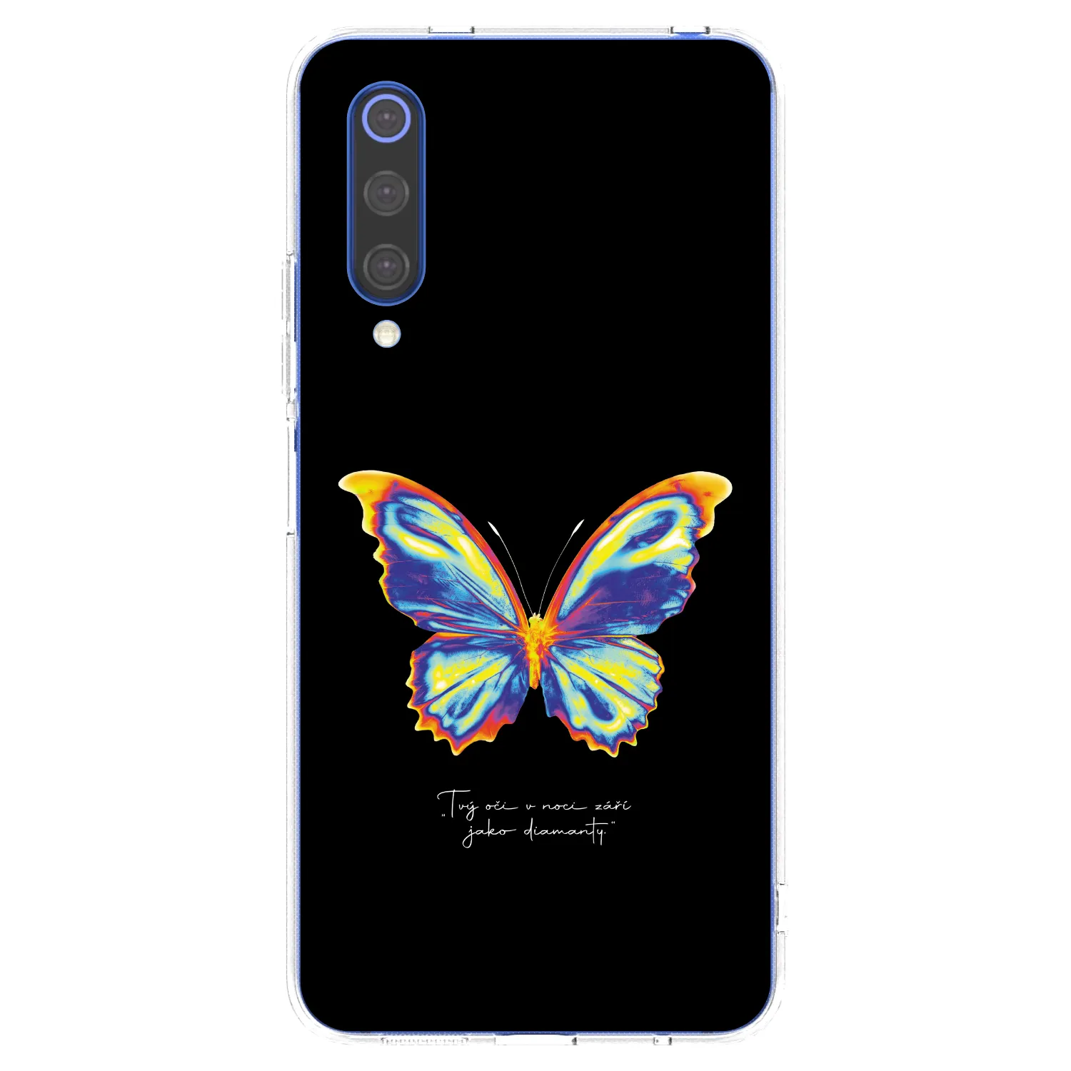 Picasee silikonska prozirna maskica za Xiaomi Mi 9 SE - Diamanty Black