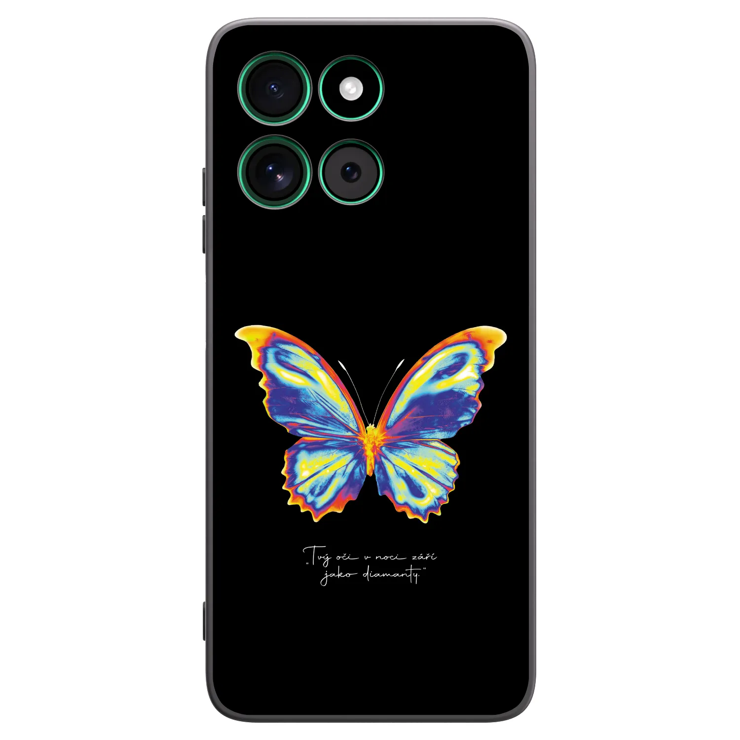 Picasee crna silikonska maskica za Motorola Moto G57 Power - Diamanty Black