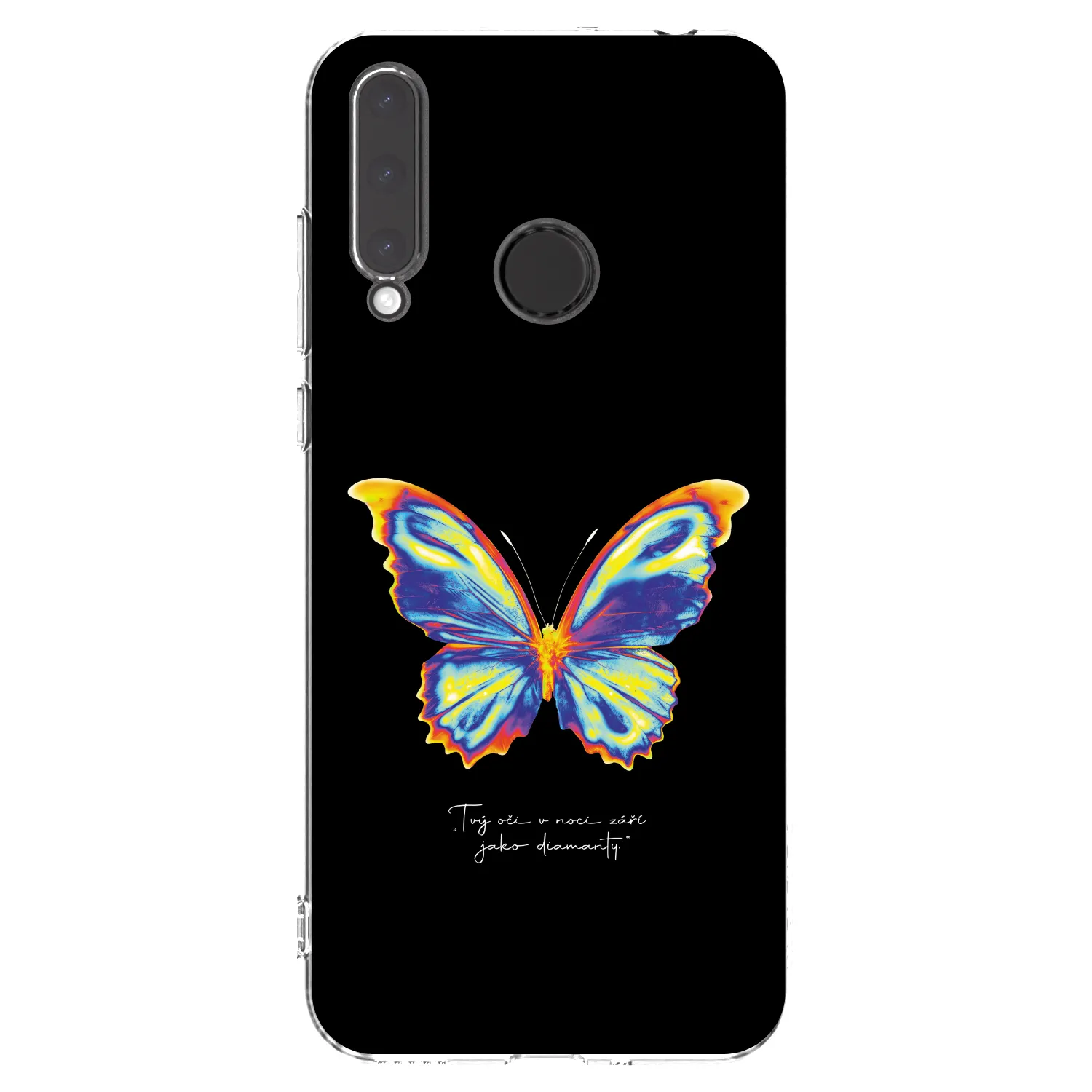 Picasee silikonska prozirna maskica za Honor 20 Lite - Diamanty Black