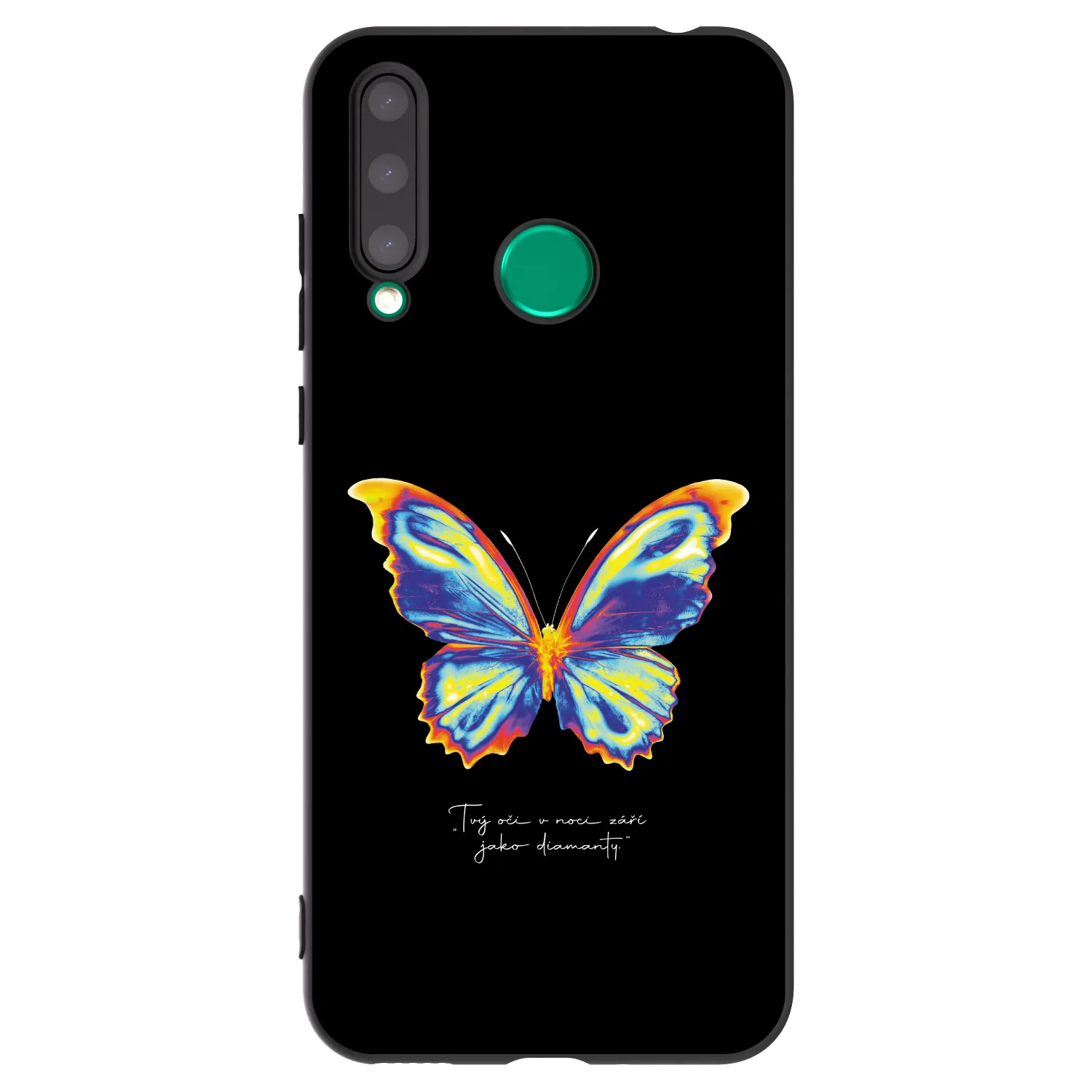 Picasee crna silikonska maskica za Honor 20 Lite - Diamanty Black
