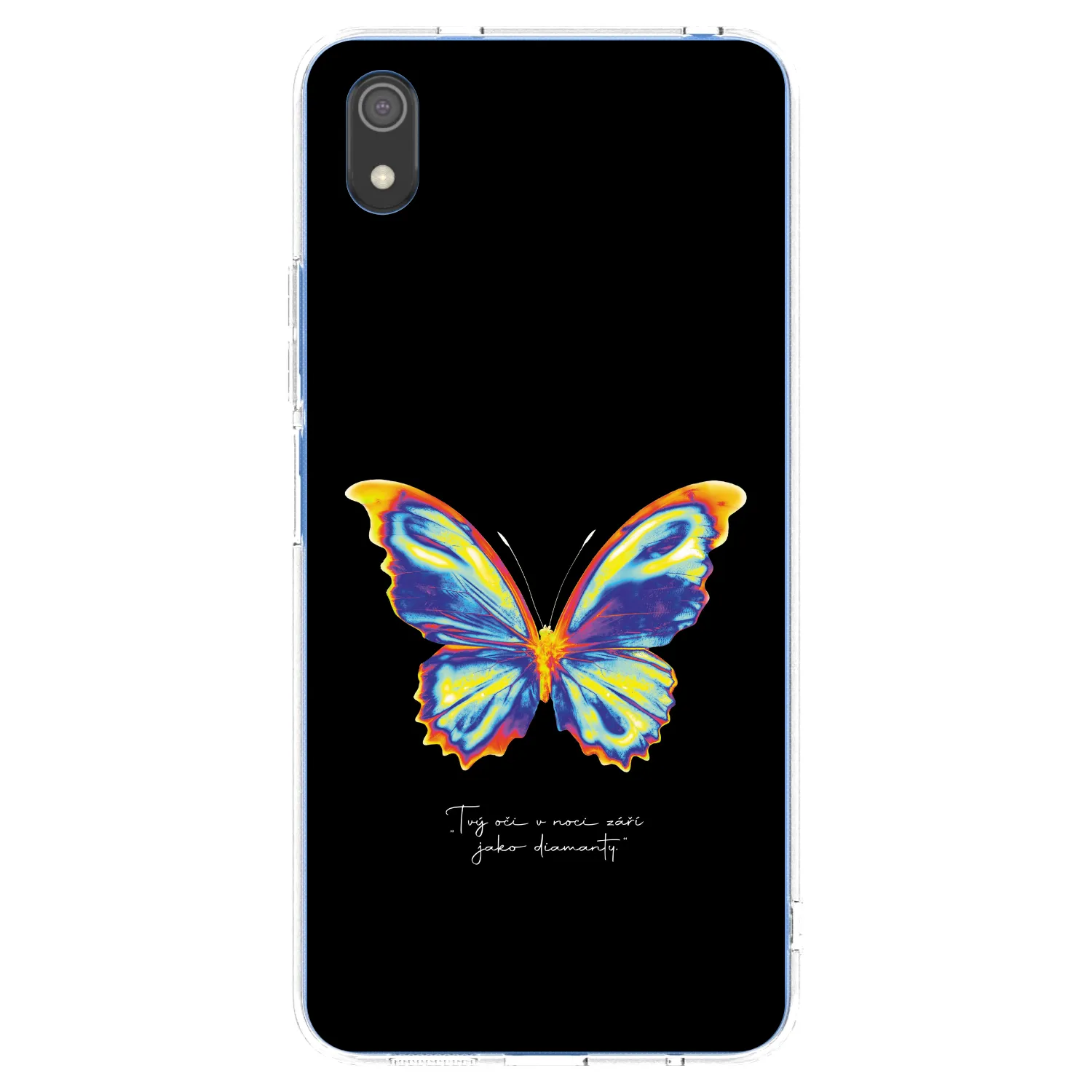 Picasee silikonska prozirna maskica za Xiaomi Redmi 7A - Diamanty Black