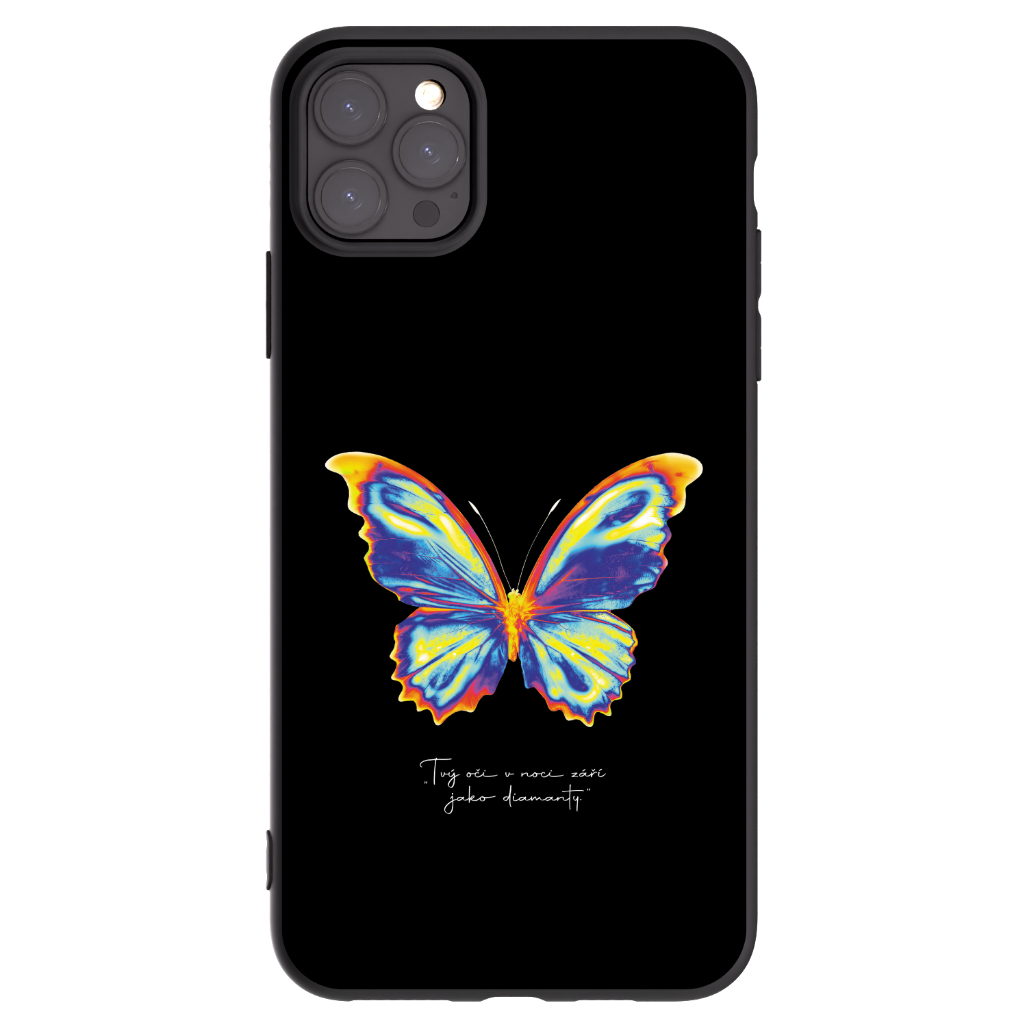 Picasee crna silikonska maskica za Apple iPhone 11 Pro Max - Diamanty Black