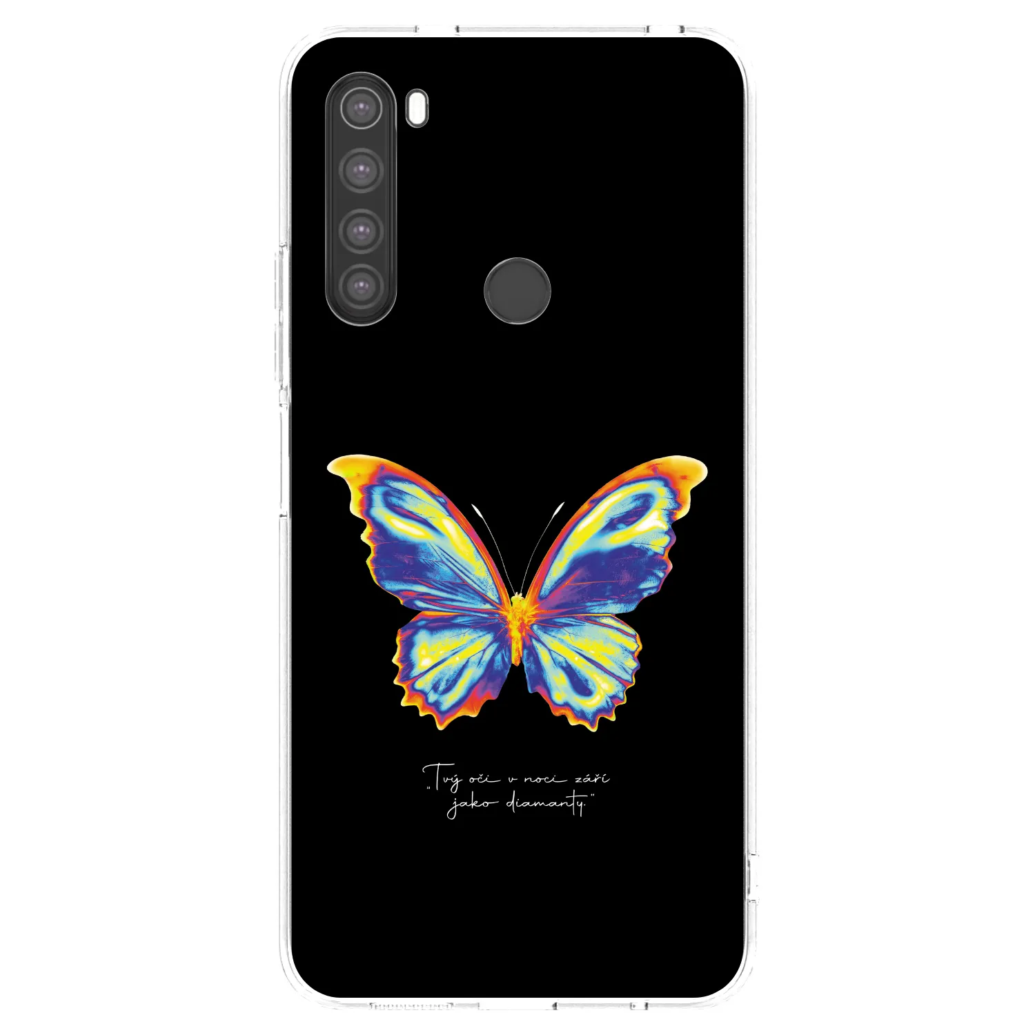 Picasee silikonska prozirna maskica za Xiaomi Redmi Note 8 - Diamanty Black