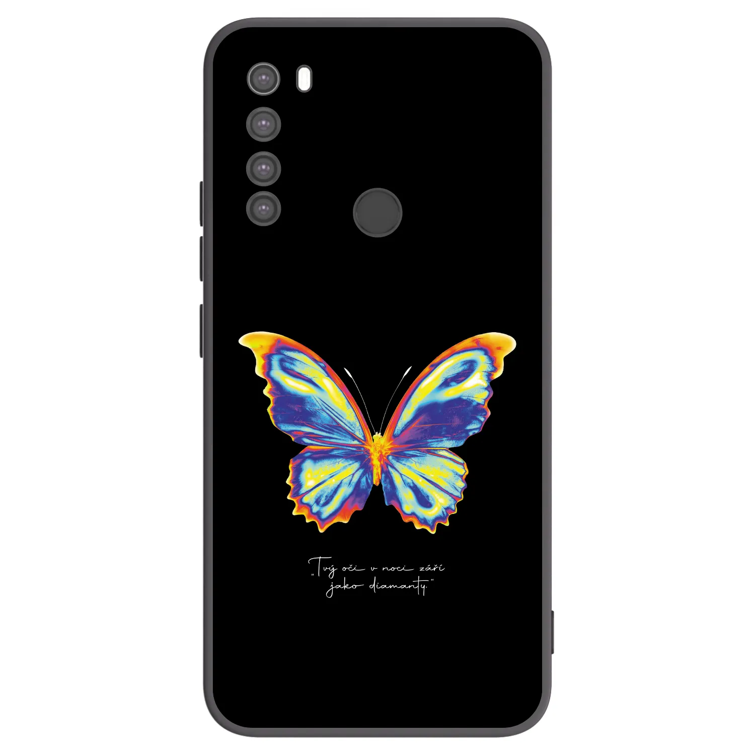 Picasee crna silikonska maskica za Xiaomi Redmi Note 8 - Diamanty Black