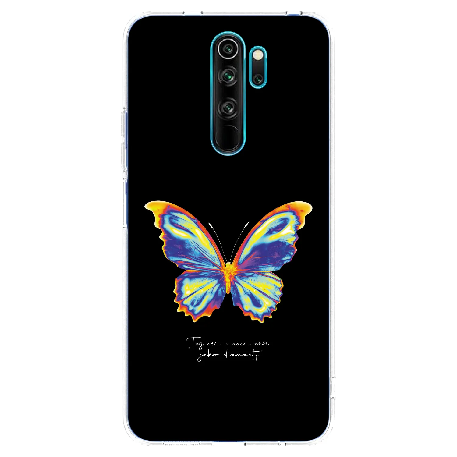 Picasee silikonska prozirna maskica za Xiaomi Redmi Note 8 Pro - Diamanty Black