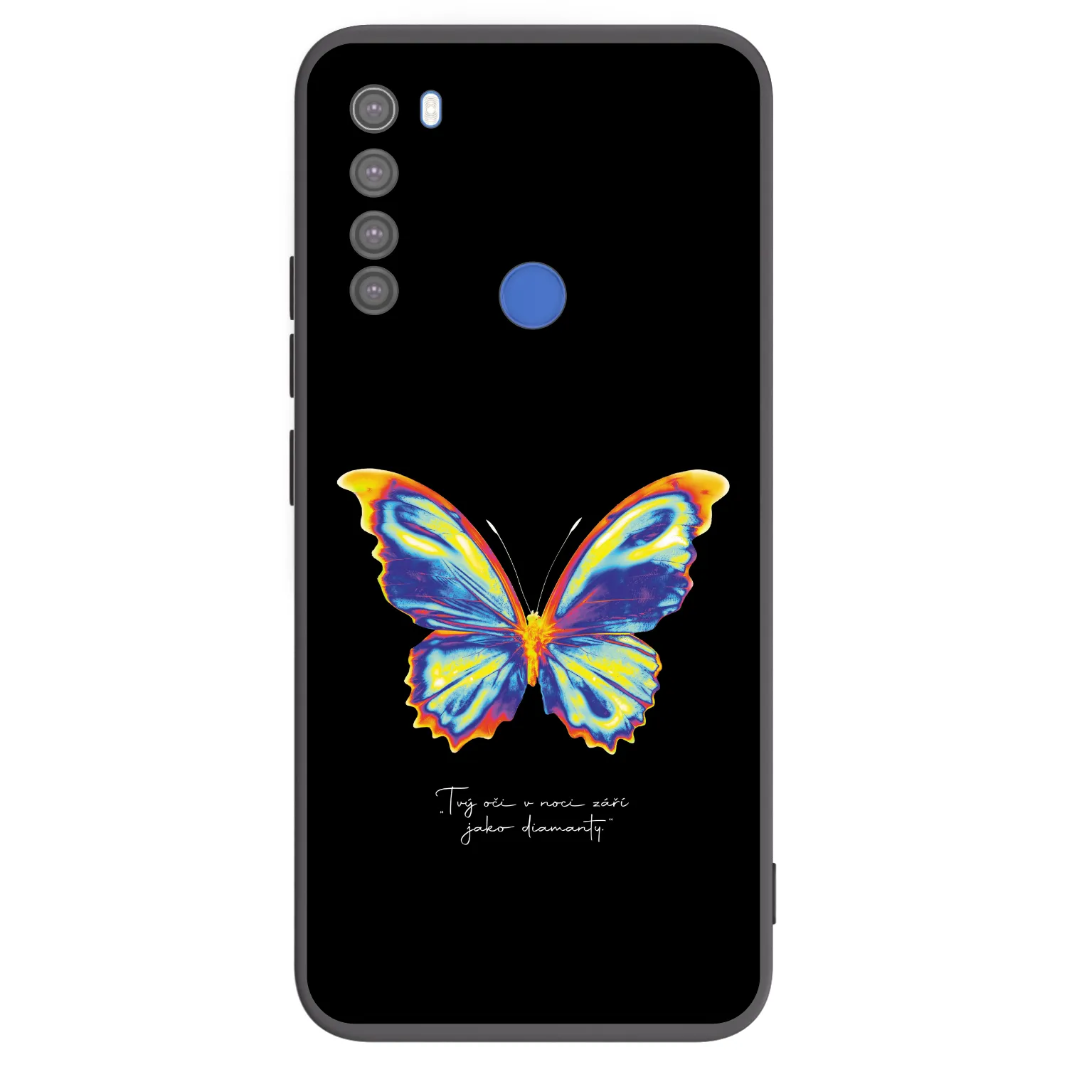 Picasee crna silikonska maskica za Xiaomi Redmi Note 8T - Diamanty Black