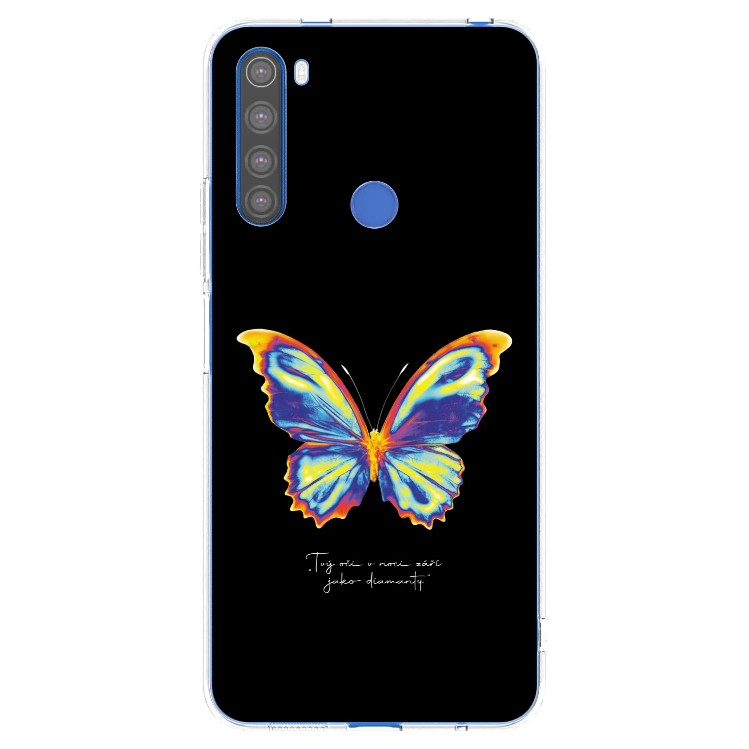 Picasee silikonska prozirna maskica za Xiaomi Redmi Note 8T - Diamanty Black