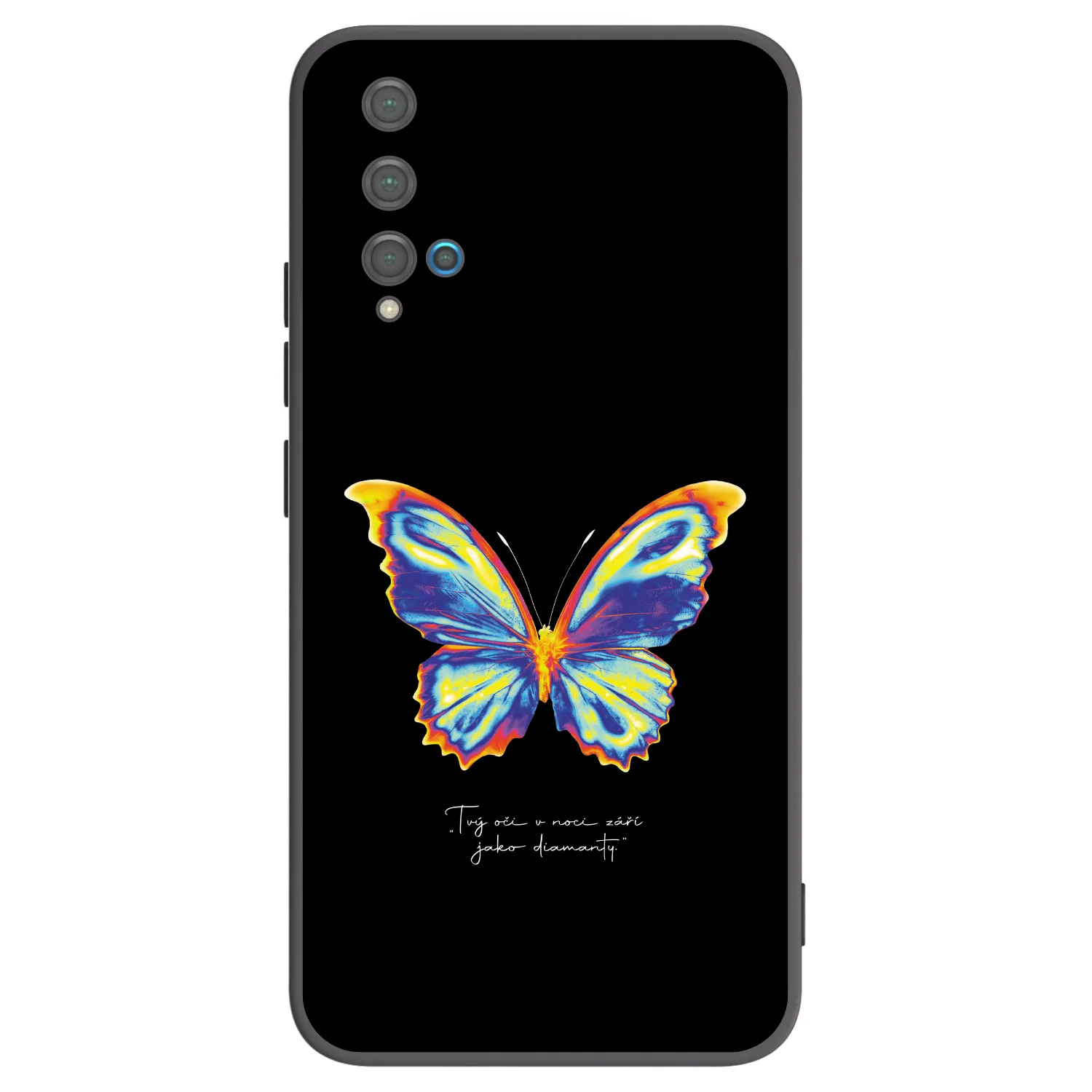 Picasee crna silikonska maskica za Huawei Nova 5T - Diamanty Black