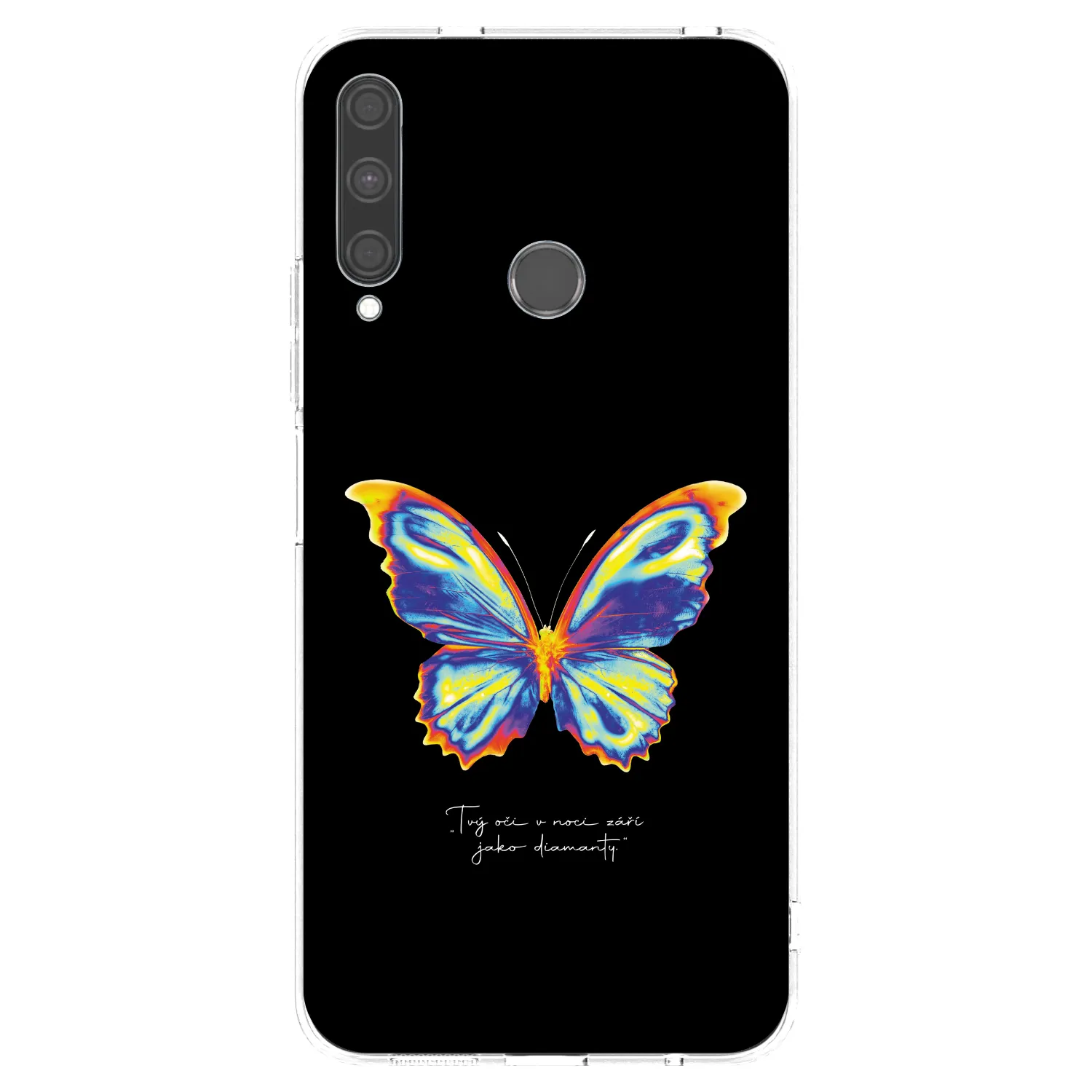 Picasee silikonska prozirna maskica za Huawei P40 Lite E - Diamanty Black