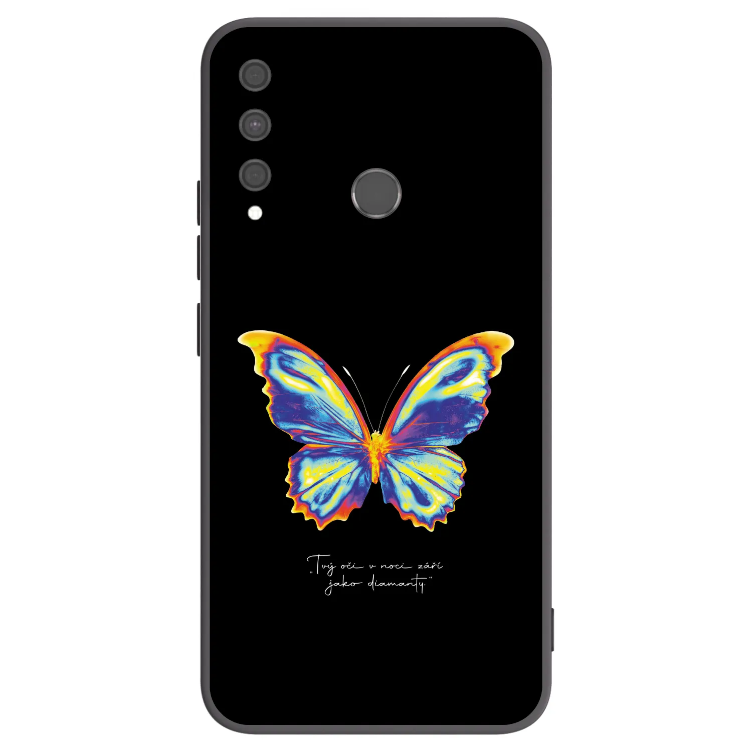 Picasee crna silikonska maskica za Huawei P40 Lite E - Diamanty Black