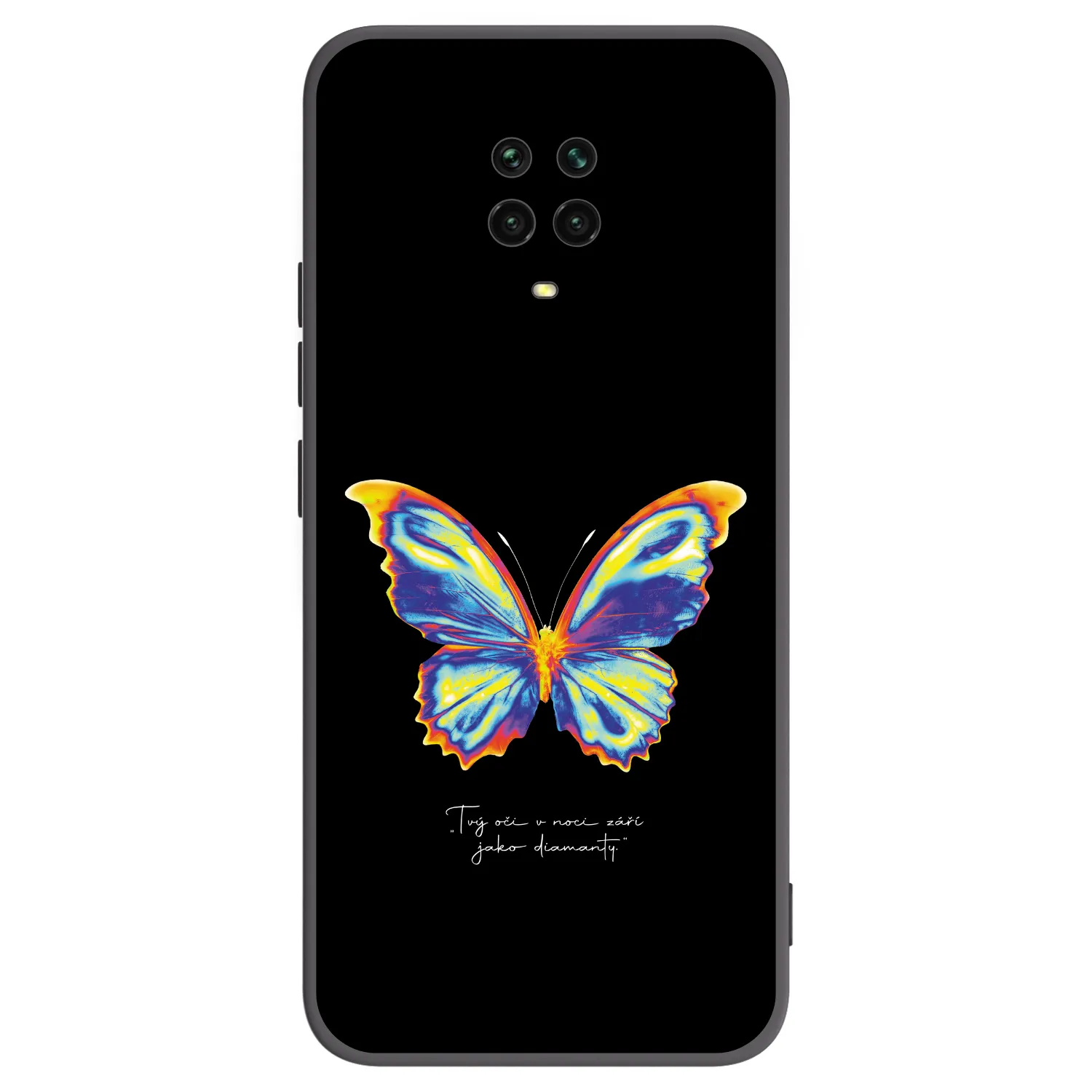 Picasee crna silikonska maskica za Xiaomi Redmi Note 9 Pro - Diamanty Black
