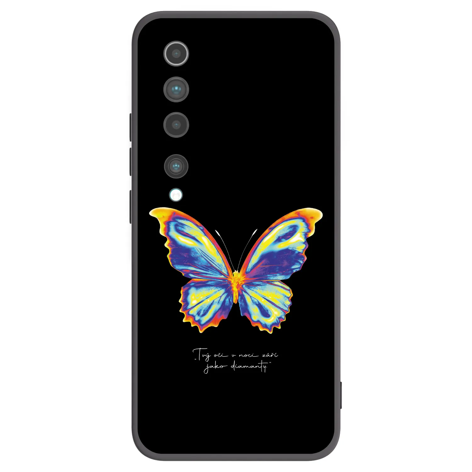 Picasee crna silikonska maskica za Xiaomi Mi 10 - Diamanty Black