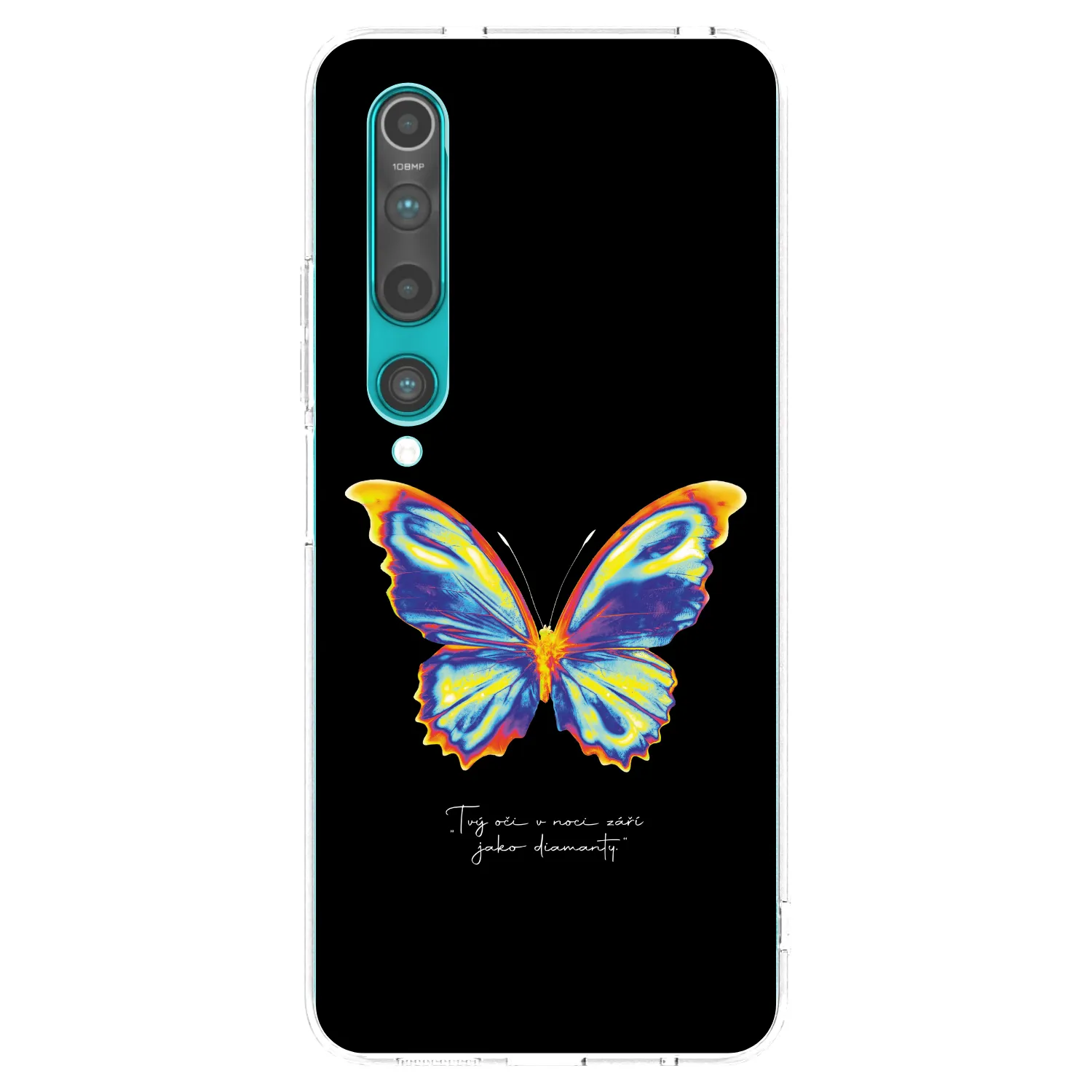 Picasee silikonska prozirna maskica za Xiaomi Mi 10 - Diamanty Black